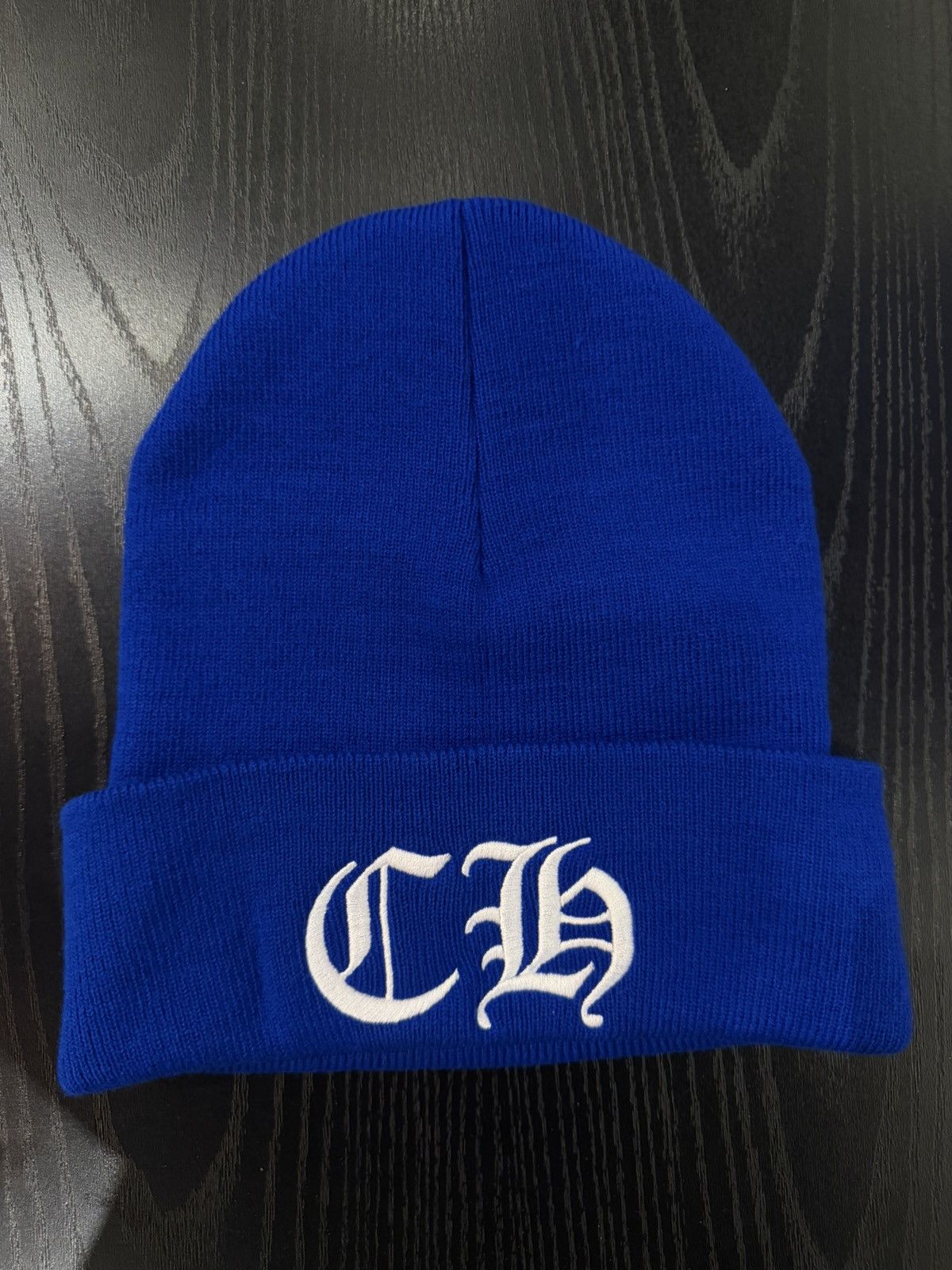 Chrome Hearts Chrome Hearts Horseshoe Plus Beanie - Navy | Grailed