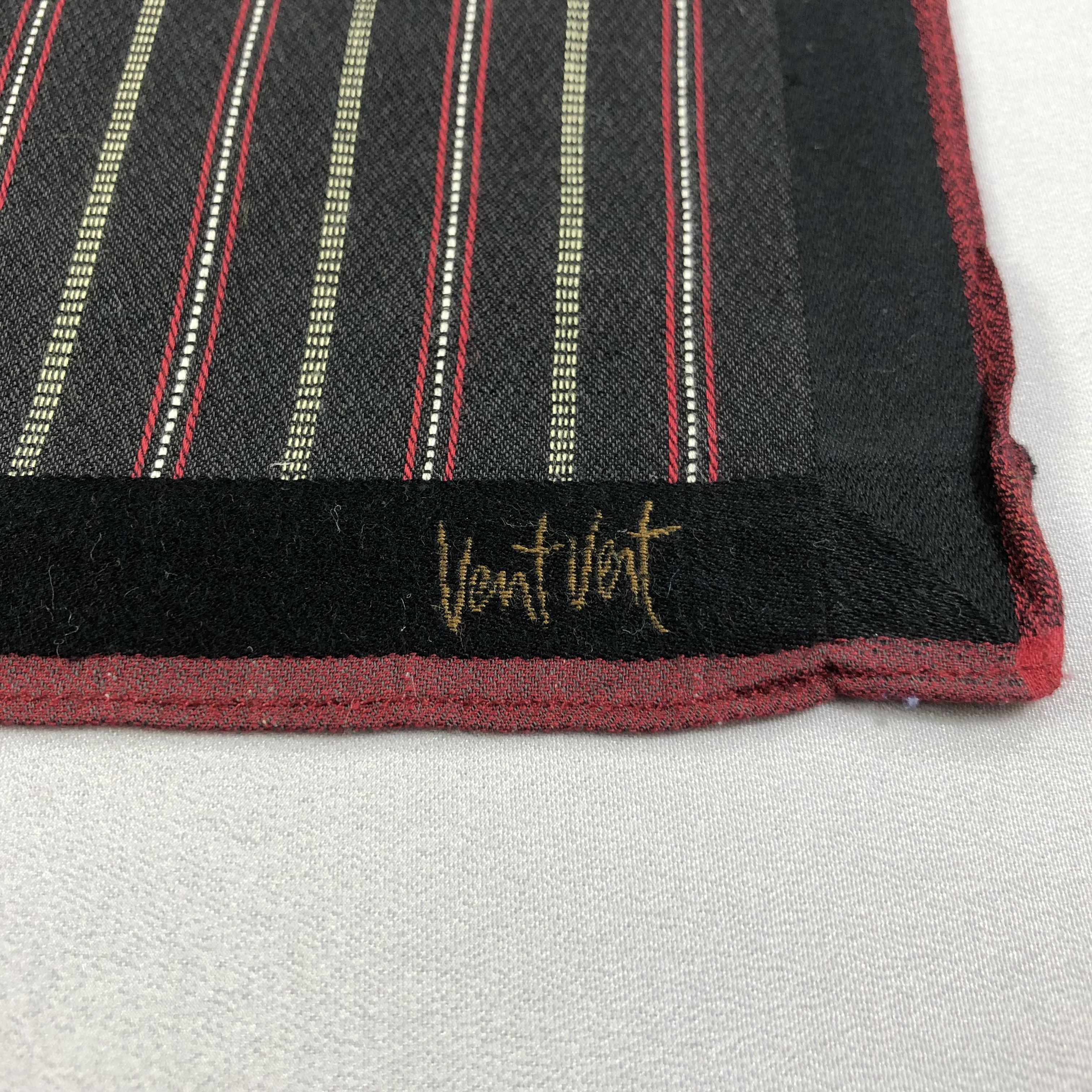 Pierre Balmain Vent Vert Stripes Handkerchief Neckerchief Bandana H1905 Size ONE SIZE - 4 Thumbnail