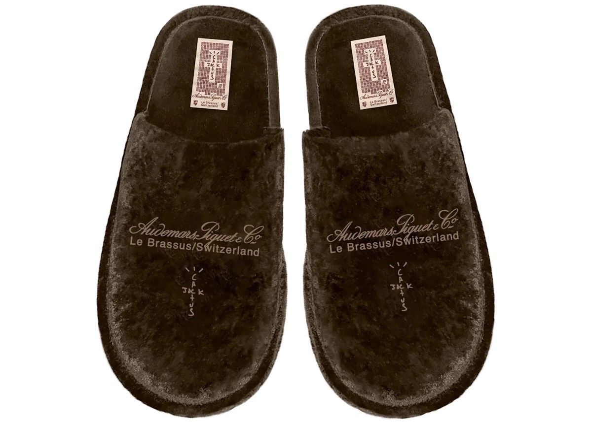 image of Audemars Piguet x Travis Scott Ap Slippers Size L - XL in Brown, Men's