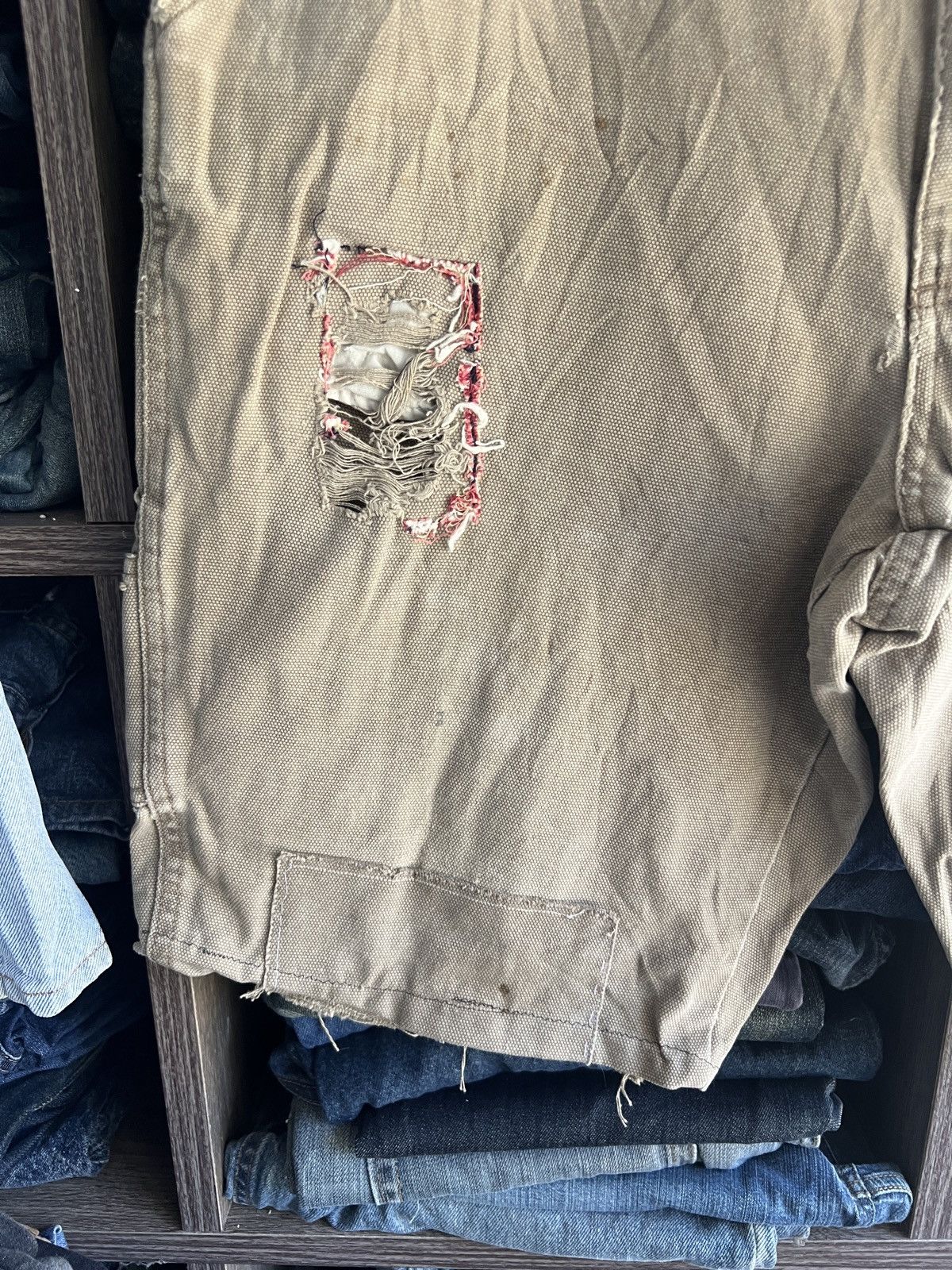 🔥Vintage Wolverine Distressed Carpenter Cropped Pant