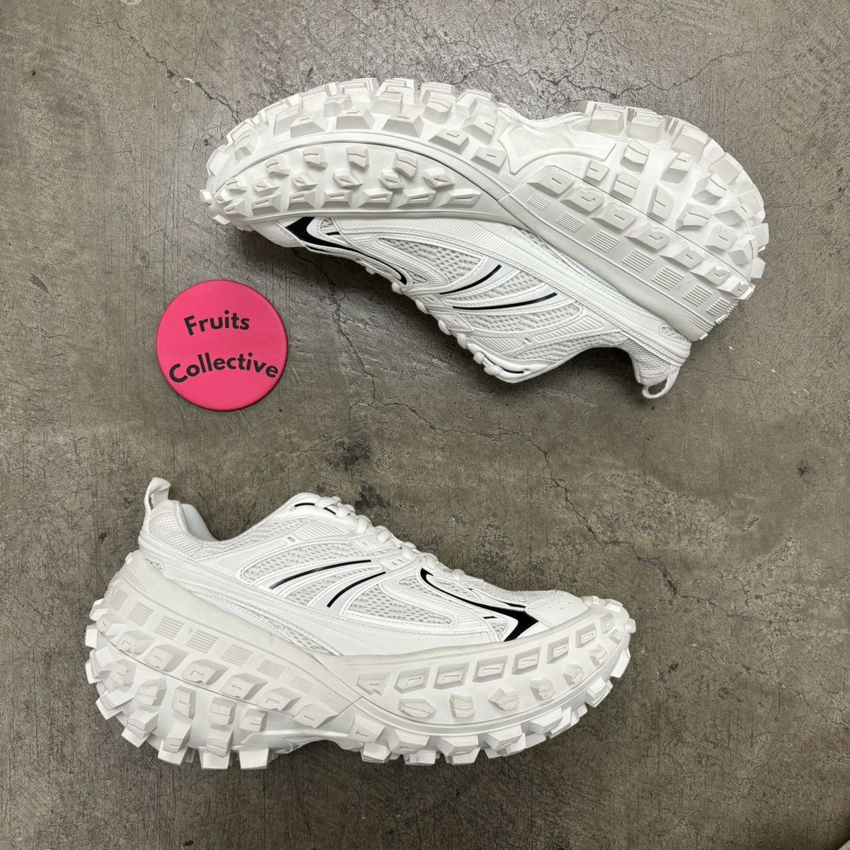 Balenciaga Balenciaga Defender/Bouncer sneakers in white | Grailed