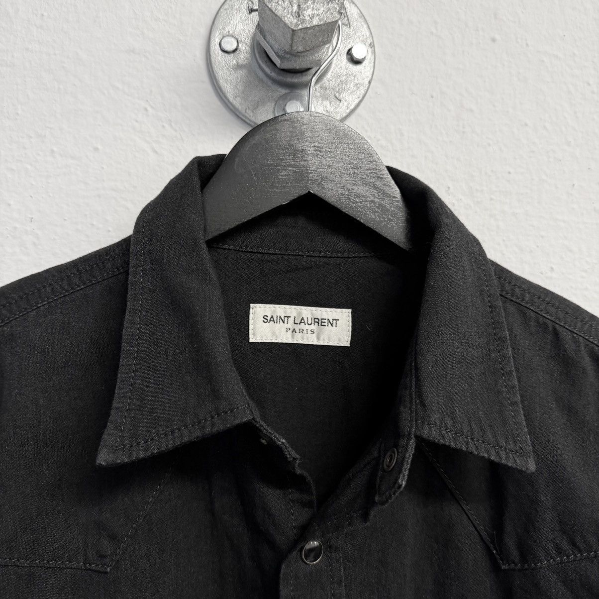 Saint Laurent Paris Saint Laurent Denim Shirt Size US L / EU 52-54 / 3 - 3 Thumbnail