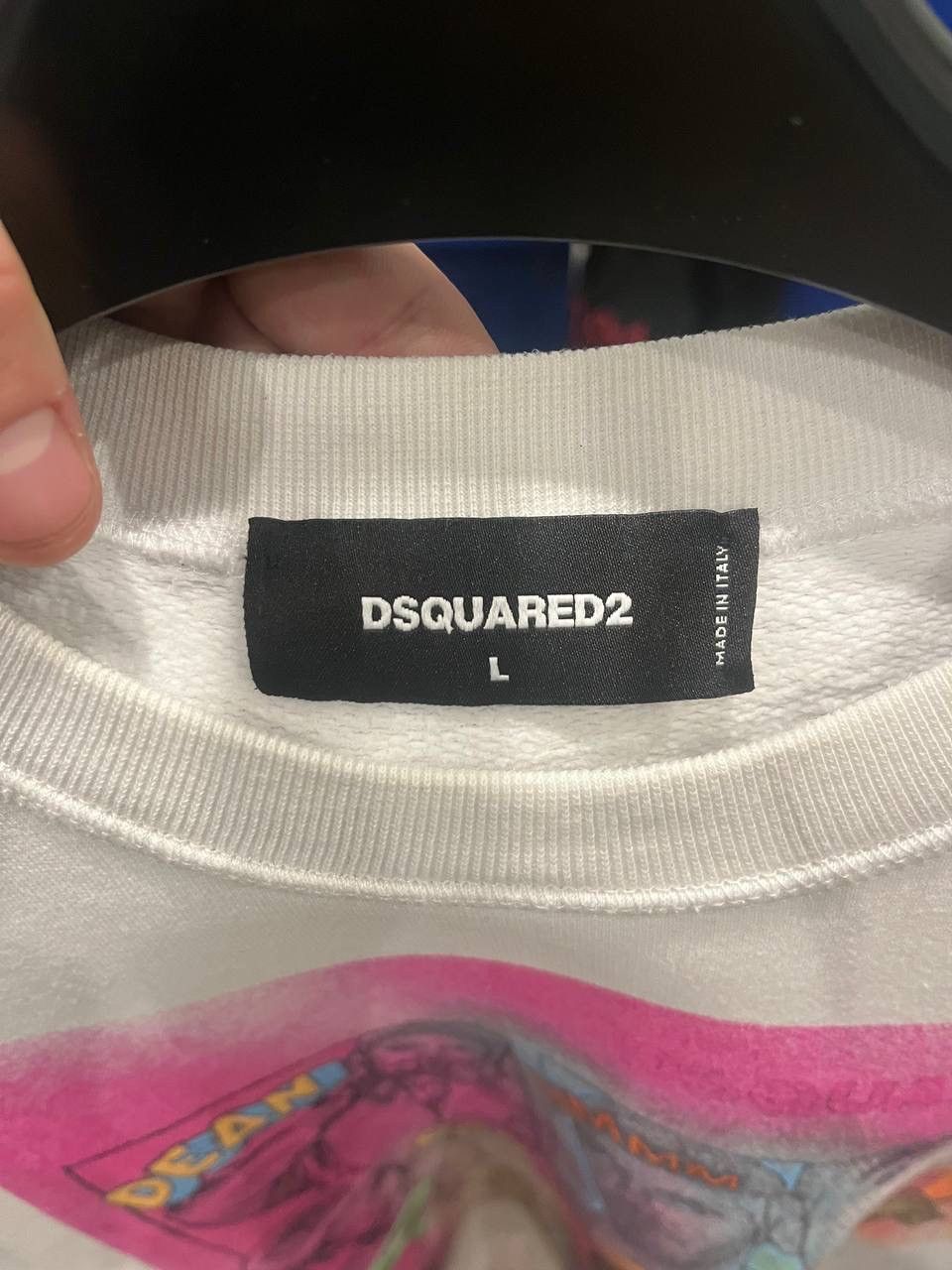 Dsquared2 Dsquared2 white Sweatshirt With Opti Size L Size US XL / EU 56 / 4 - 3 Thumbnail