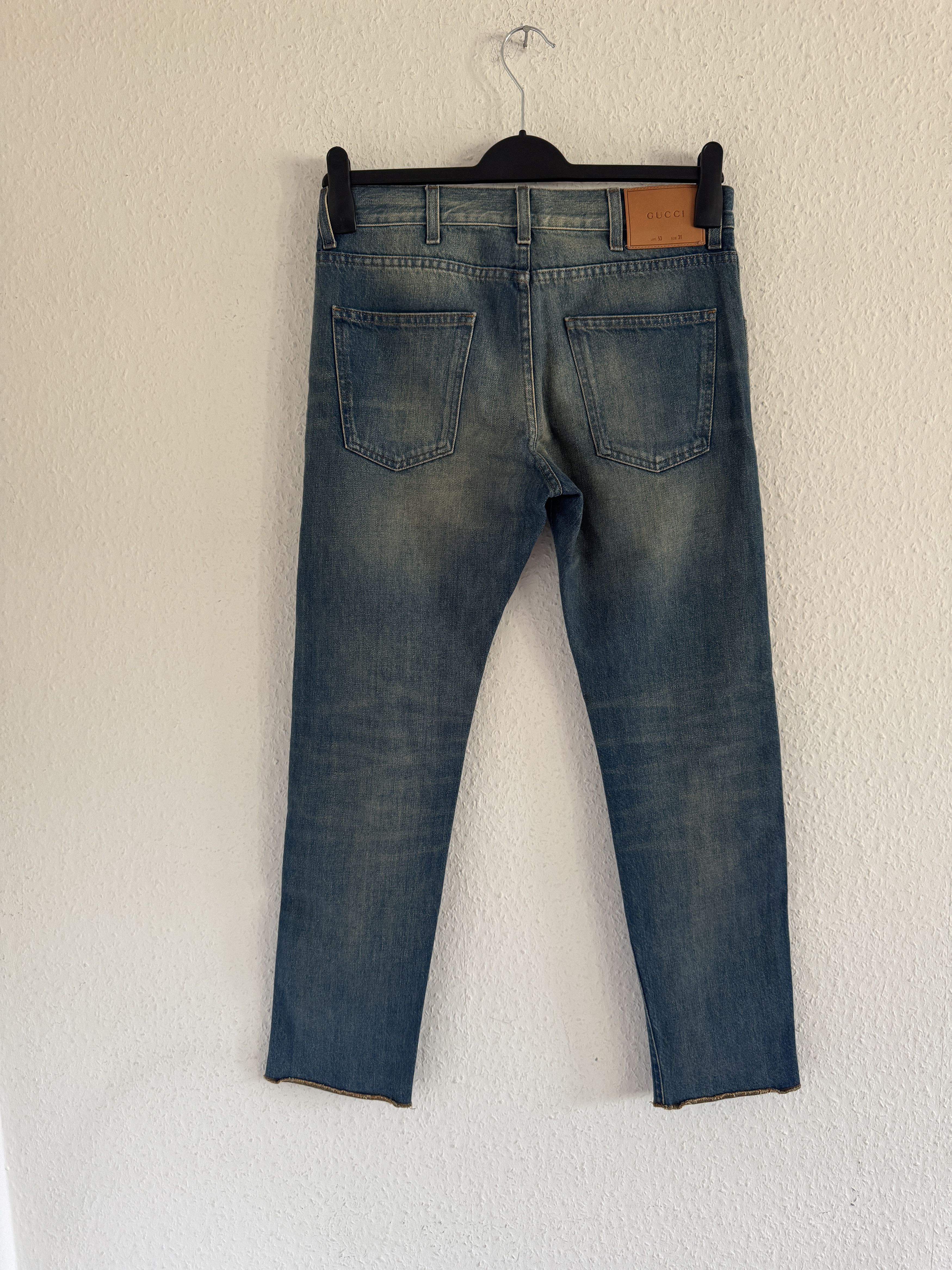 Gucci Snake Embroidered Denim Jeans Size US 31 - 12 Thumbnail
