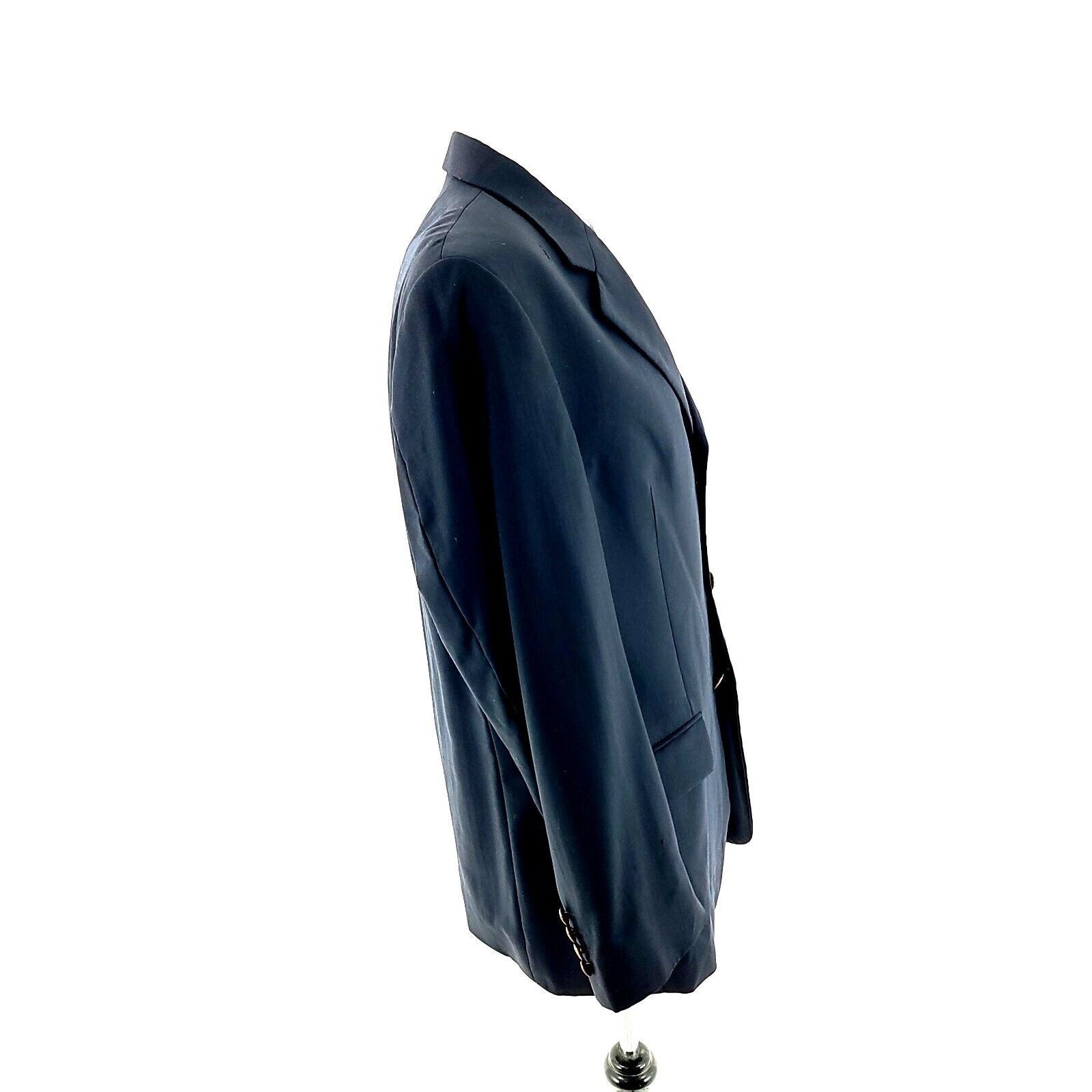 Designer DAMAGED S. Cohen Performance 3 Brown Button Blazer 42R Blue Size 42R - 9 Thumbnail