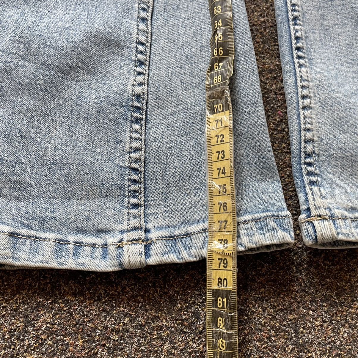 Vintage Vintage Y2K Faded Flare Jeans Wide Leg Bootcut Grunge Logo Size 32" / US 10 / IT 46 - 7 Thumbnail