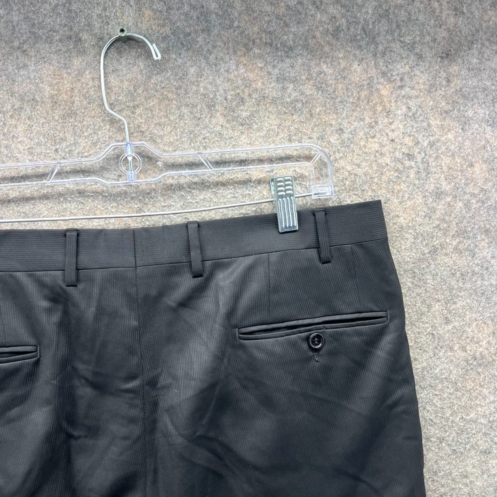 Canali VINTAGE Canali Pants Mens 36 Black Dress Wool Pleated Front Classic Fit Chino Slacks Size US 36 / EU 52 - 5 Thumbnail