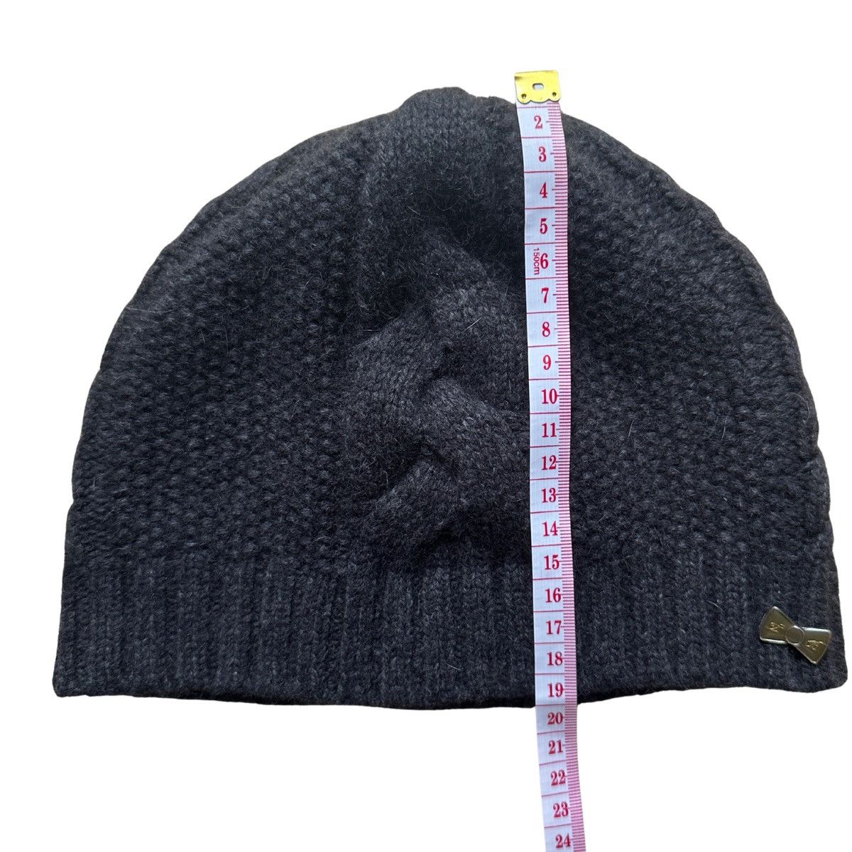 Ted Baker Ted Baker Women's Charcoal Grey Natural Wool Beanie Hat Size ONE SIZE - 6 Thumbnail