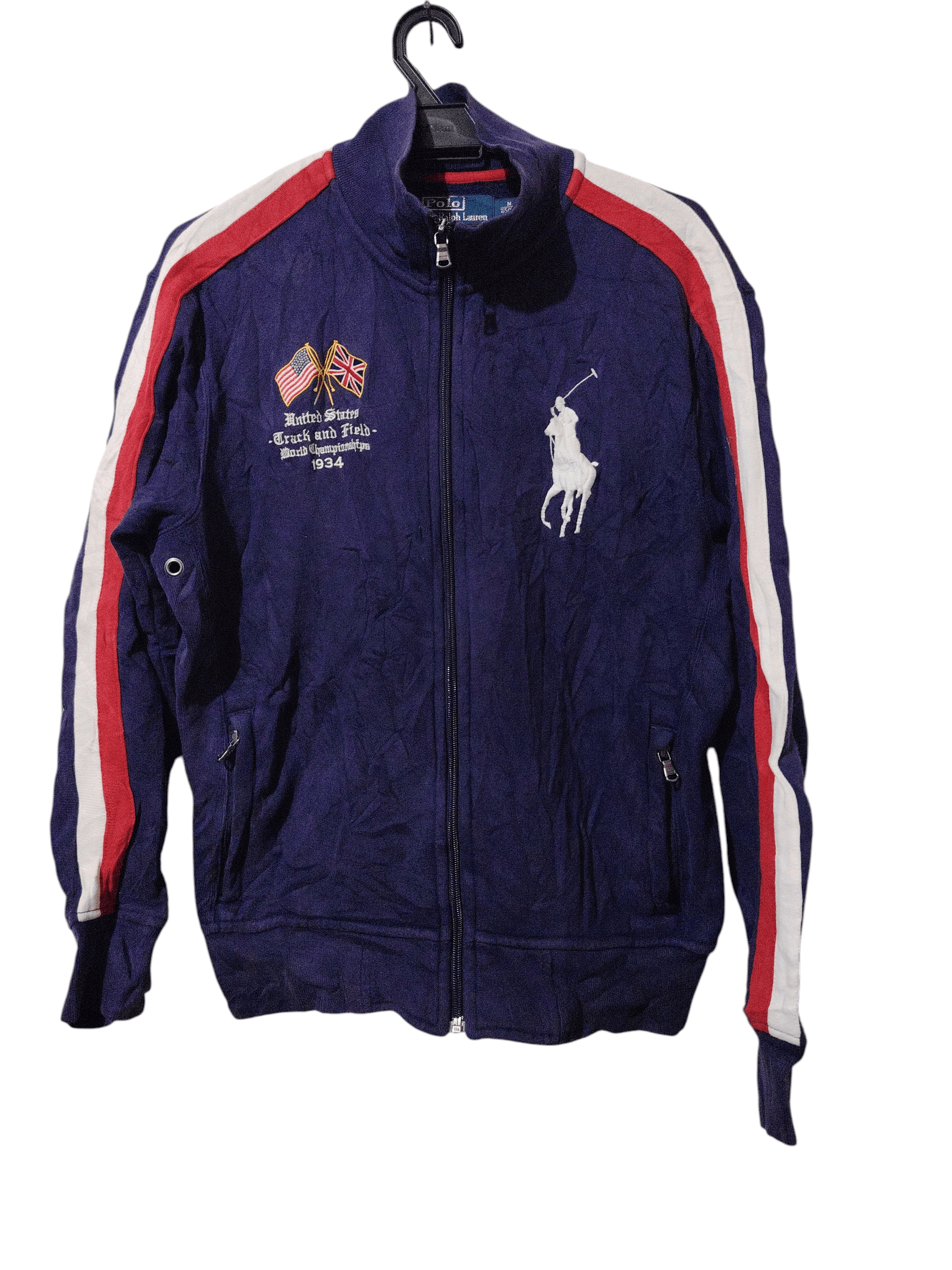 Polo Ralph Lauren Vintage 90s Polo Ralph Track Jacket Size US L / EU 52-54 / 3 - 1 Thumbnail