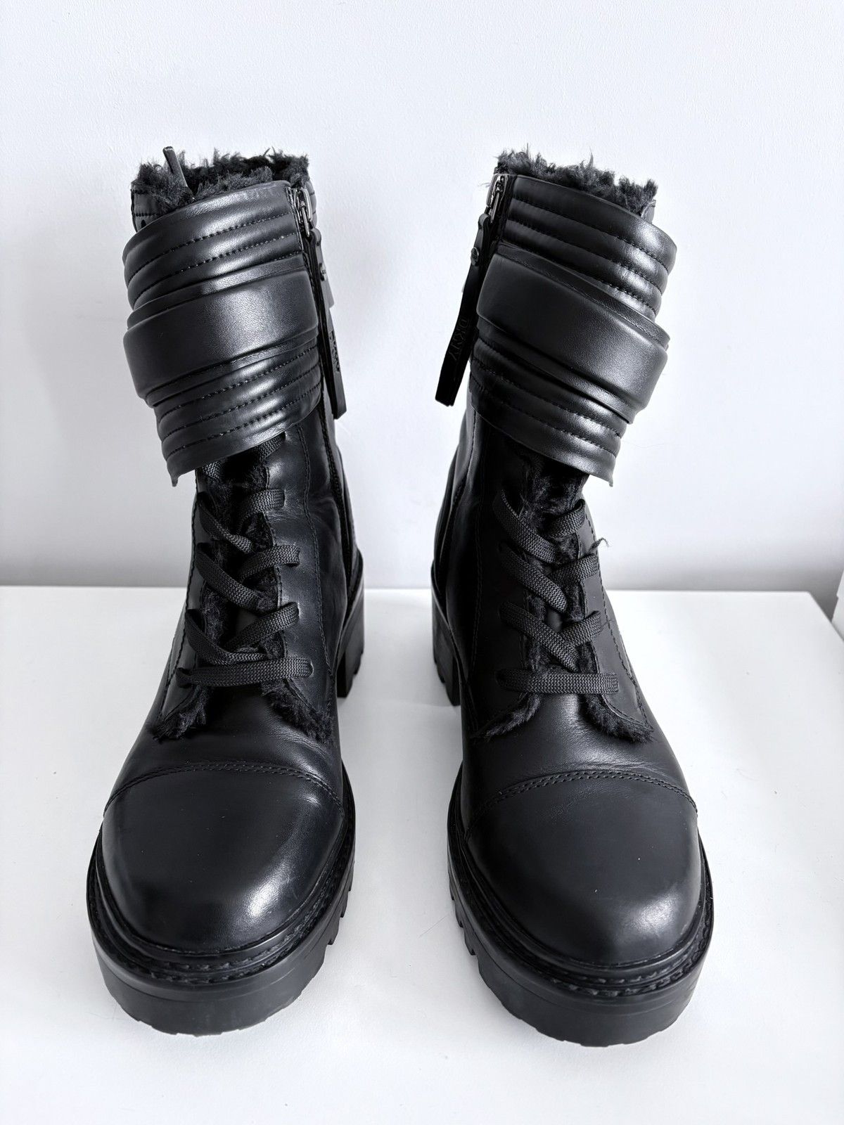 DKNY DKNY Basia biker boots black heeled leather size 38 Size US 8 / IT 38 - 2 Thumbnail