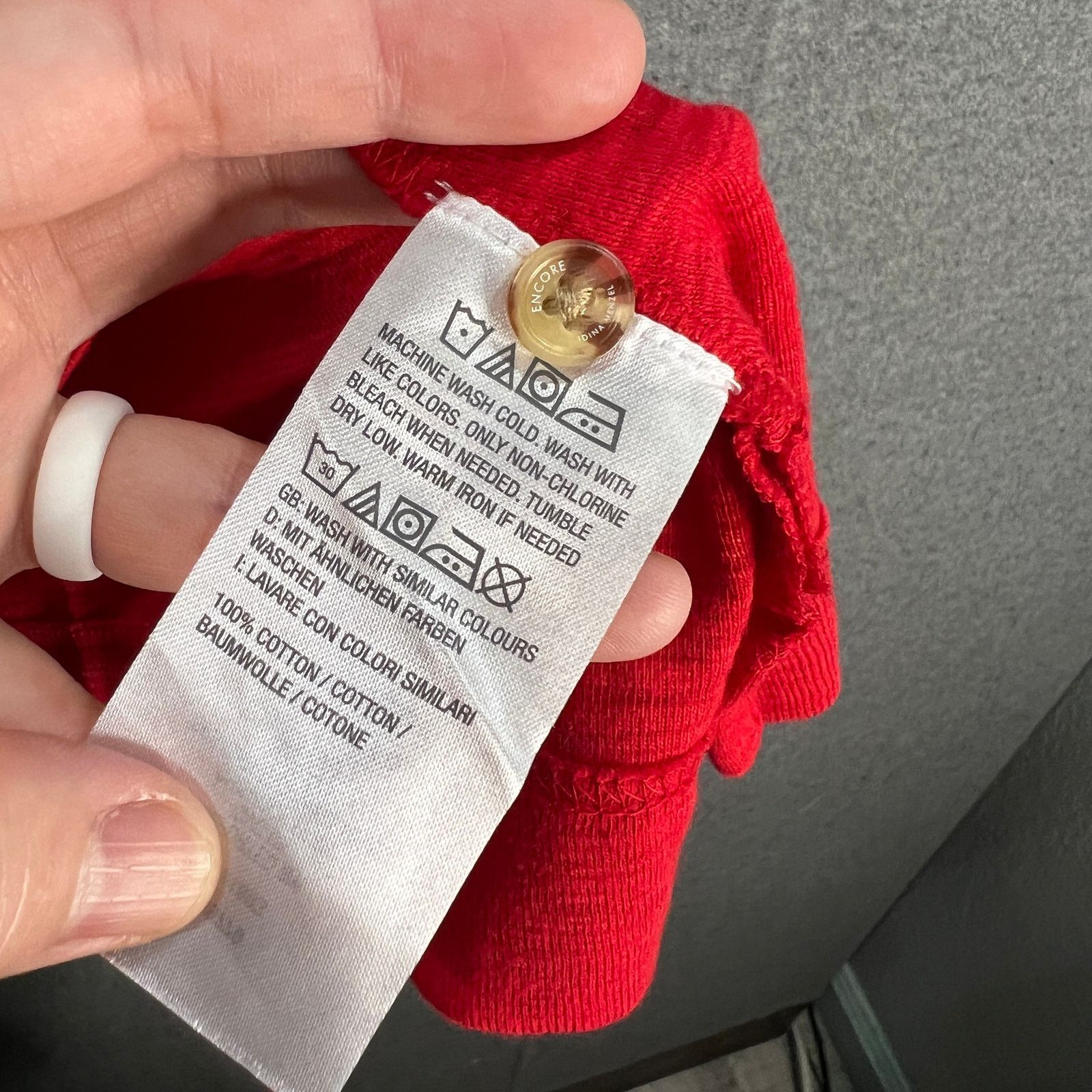 Other Encore by Idina Menzel Henley Tank Tee Red Rose, Size 2X Size XXL / US 16-18 / IT 52-54 - 6 Thumbnail