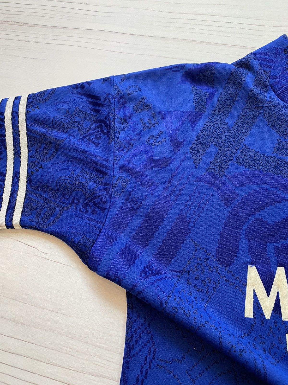 Adidas × Vintage Vintage Adidas Rangers 1994 1996 Home Soccer Shirt Football Size US L / EU 52-54 / 3 - 7 Thumbnail