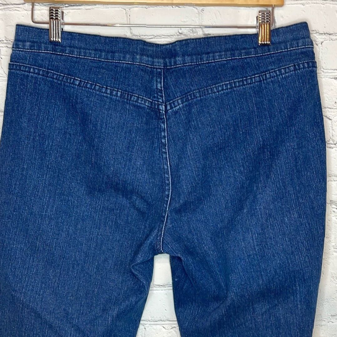 Tommy Hilfiger VINTAGE Tommy Hilfiger Jeans Flare Rhinestones Women Juniors 11 Blue Bell Bottoms Size 32" / US 10 / IT 46 - 5 Thumbnail