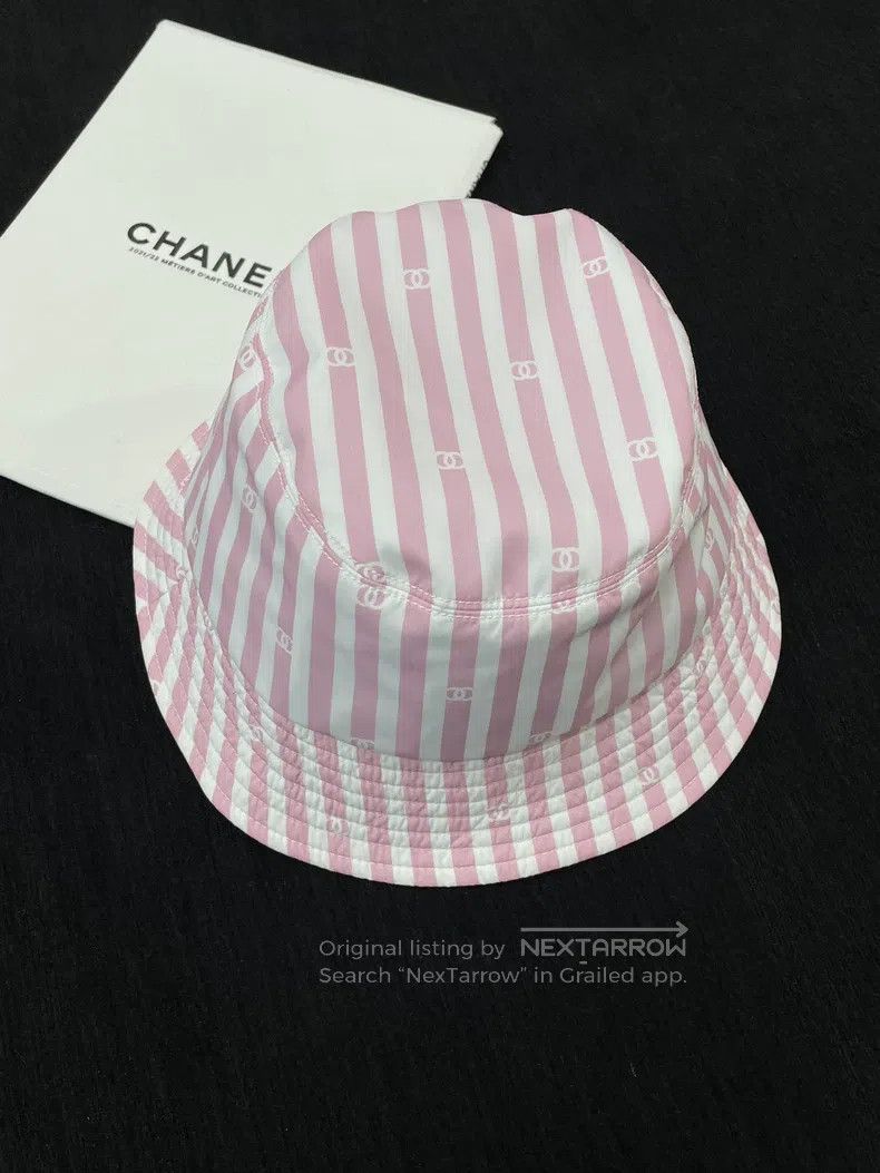 Chanel Chanel Size M Pink coco beach fisherman's hat Size ONE SIZE - 1 Thumbnail