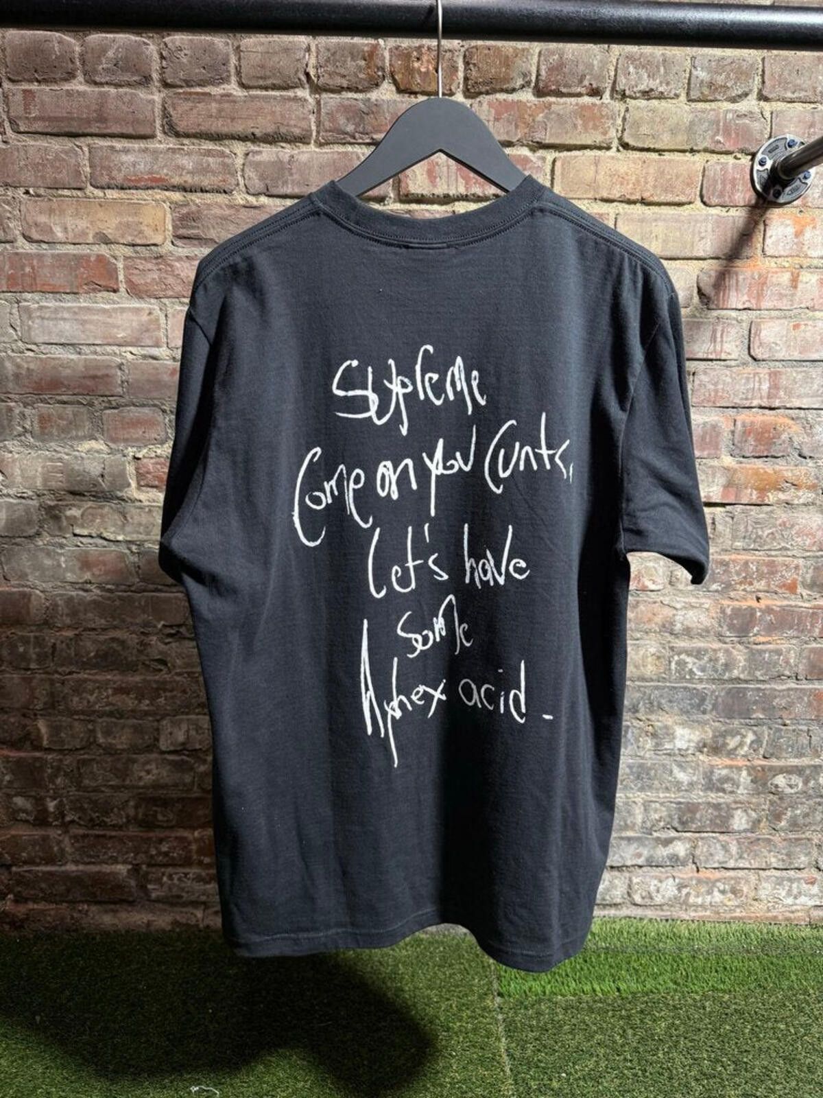 Supreme Supreme Apex Tee Black Sz. M Size ONE SIZE - 2 Thumbnail