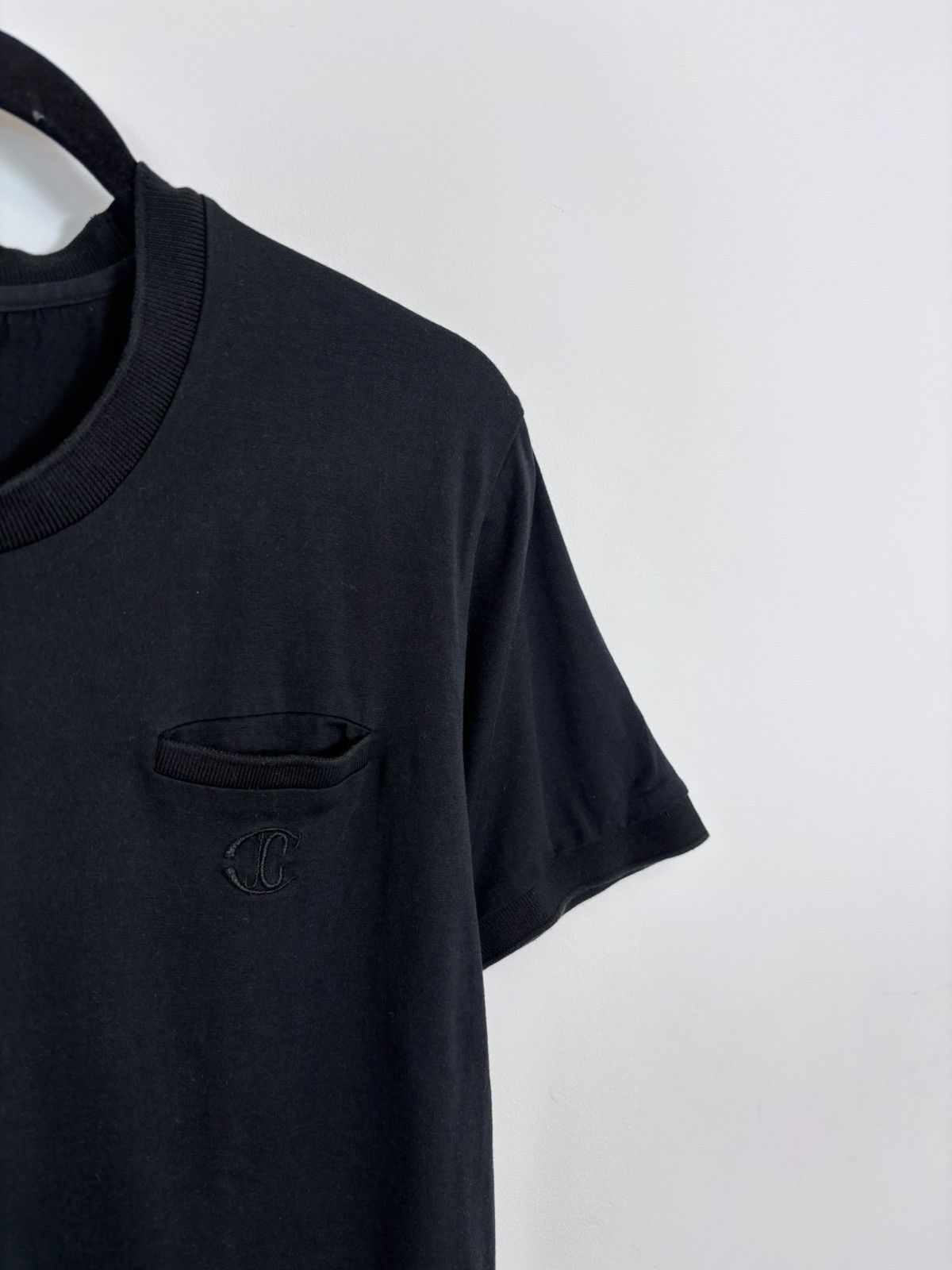 Just Cavalli Just Cavalli Y2K Men’s Black Silk Cotton T-Shirt Tee Size US M / EU 48-50 / 2 - 3 Thumbnail