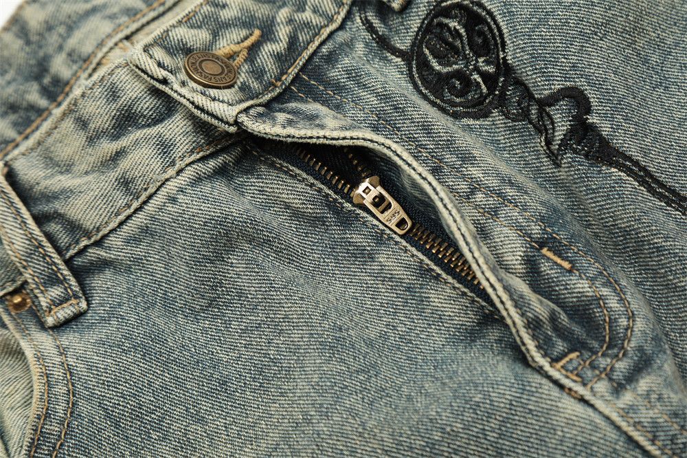 Japanese Brand × Jean Men's heavy washed distressed punk ripped jeans Size US 32 / EU 48 - 5 Thumbnail