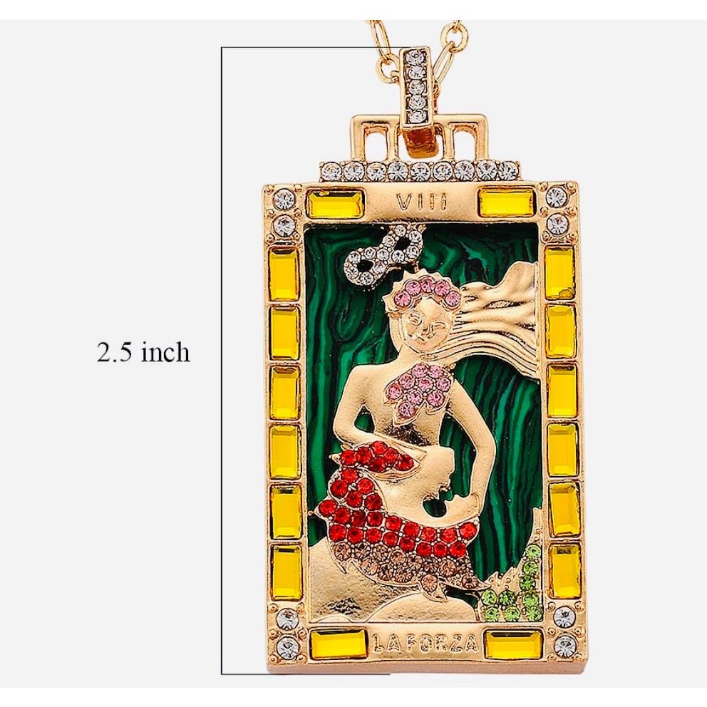 Other Lab Created Malachite, Multi Color Austrian Crystal Necklace Size ONE SIZE - 6 Thumbnail