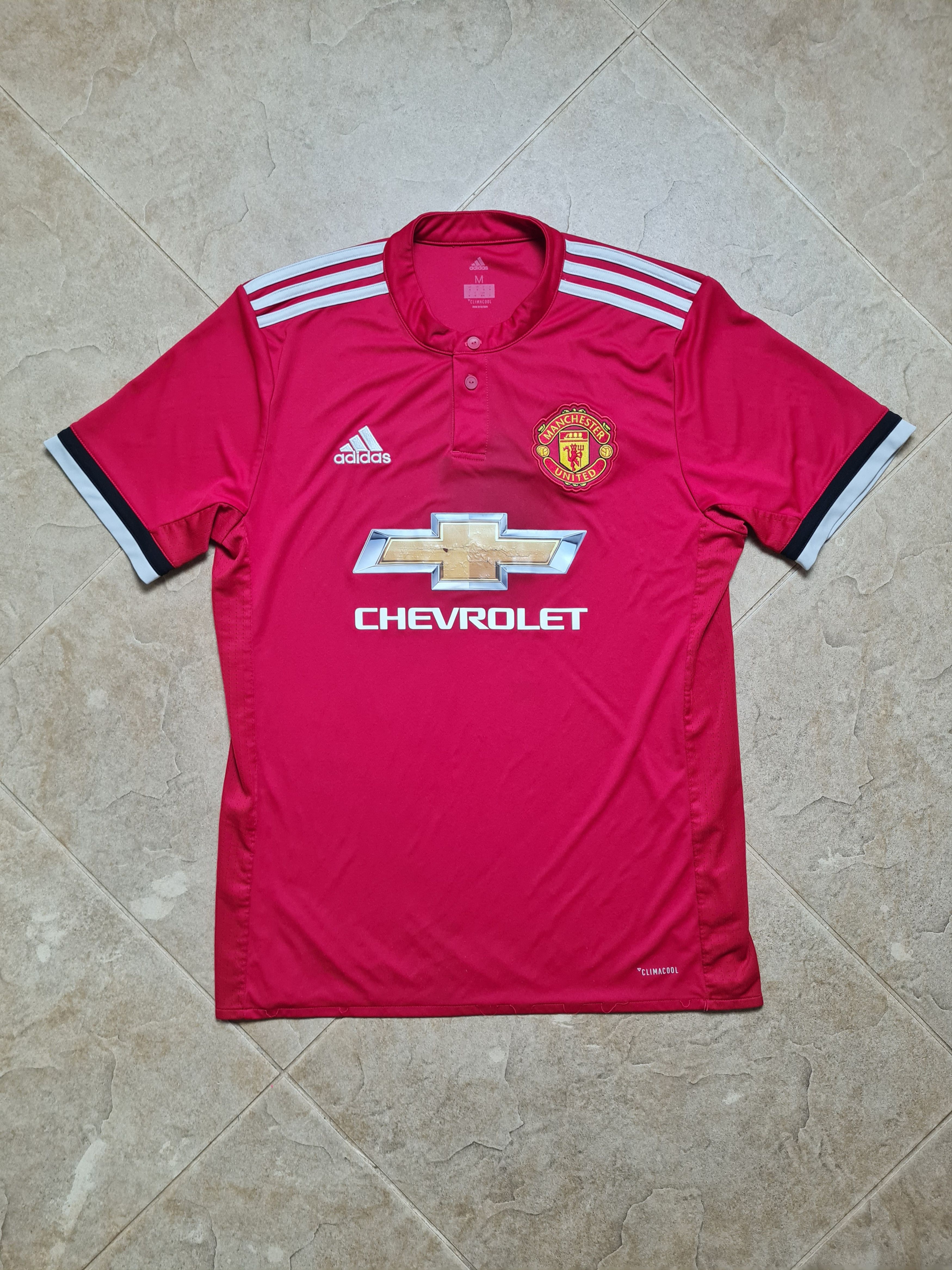 Adidas Manchester United Home Jersey 2017 18 Adidas Chevrolet Red Size US M / EU 48-50 / 2 - 4 Thumbnail