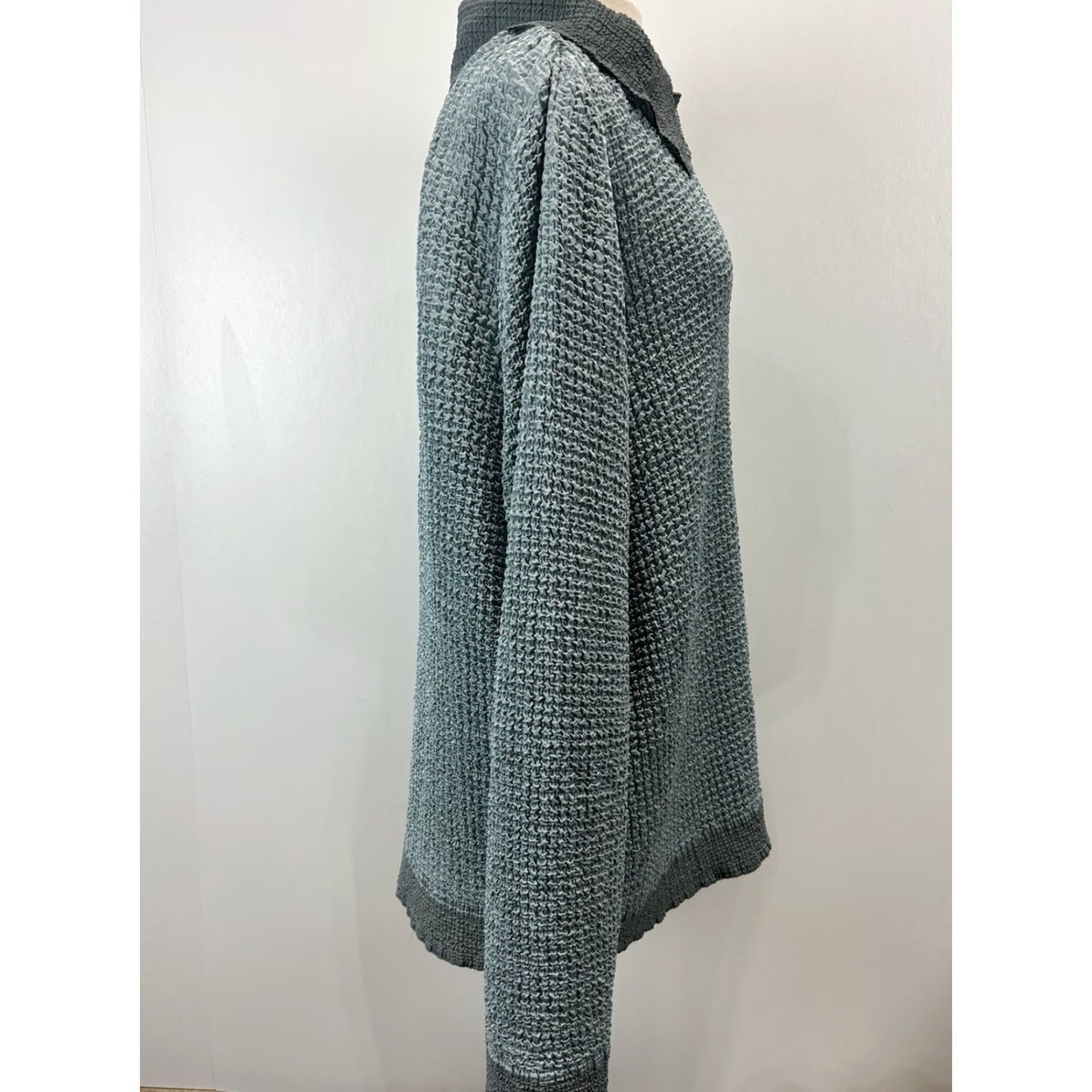 Vintage Bala Bala 2 Pc Twin Set Shirt Sz X-Large Women’s Green Grey Crinkled Texture Y2K Size XL / US 12-14 / IT 48-50 - 5 Thumbnail