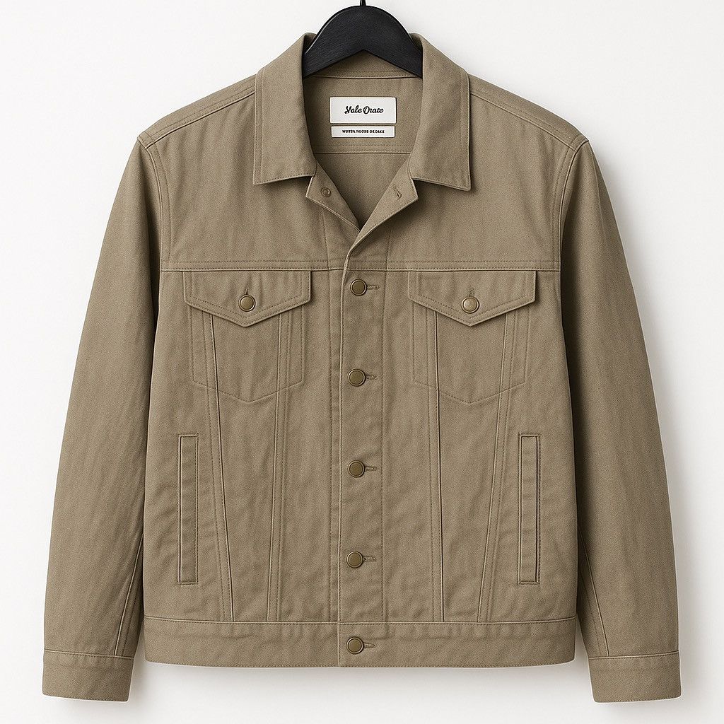 Japanese Brand Mila Owen Women’s 100% Pure Linen Utility Jacket –Earth-Tone Size ONE SIZE - 1 Thumbnail