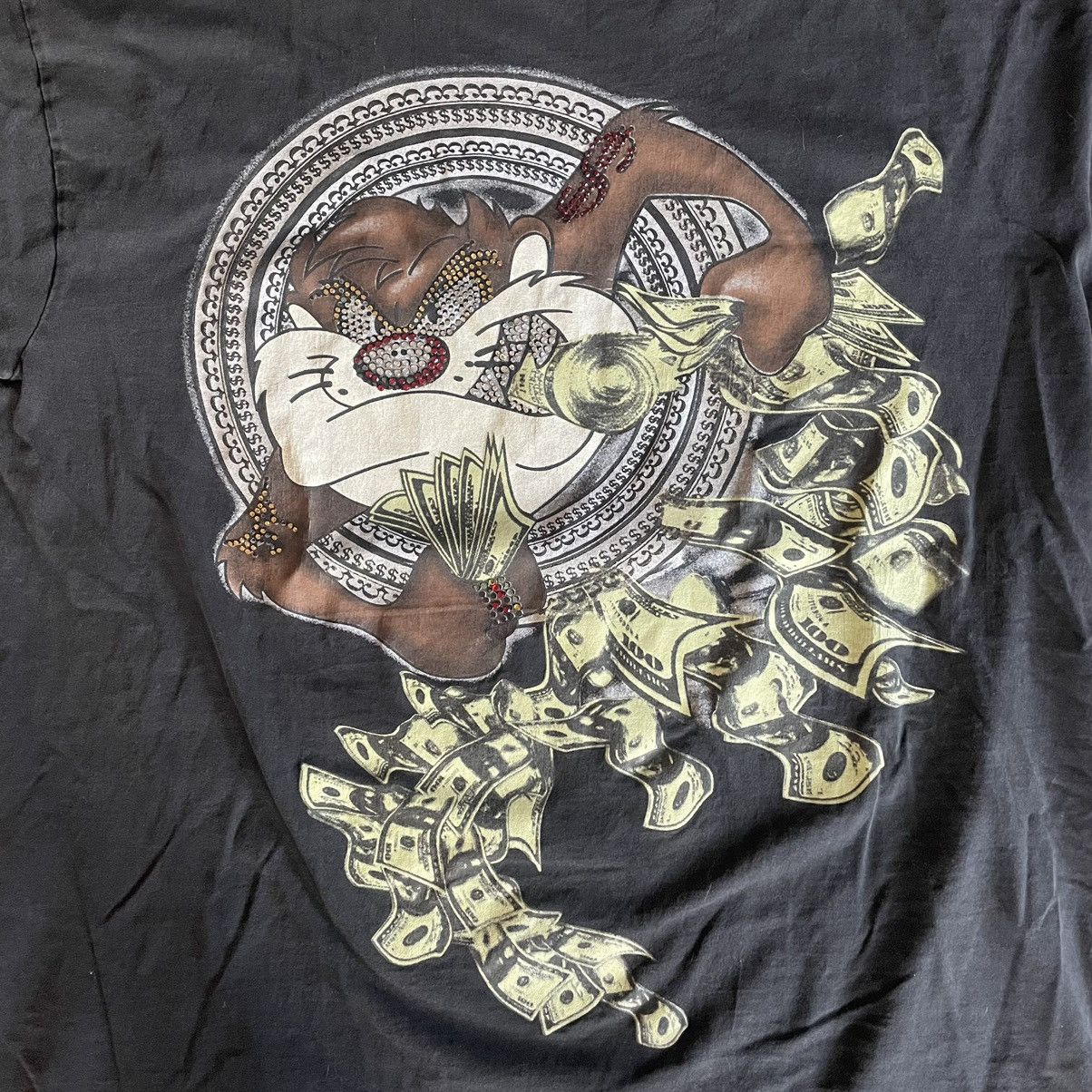 Vintage 90s Taz T Shirt - Looney Tunes Size US XXL / EU 58 / 5 - 2 Thumbnail