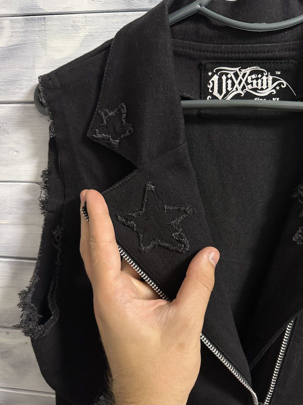 Designer × Japanese Brand Rare Denim Vest ViXXSin Avant-Garde Japan Style. Size L / US 10 / IT 46 - 2 Thumbnail