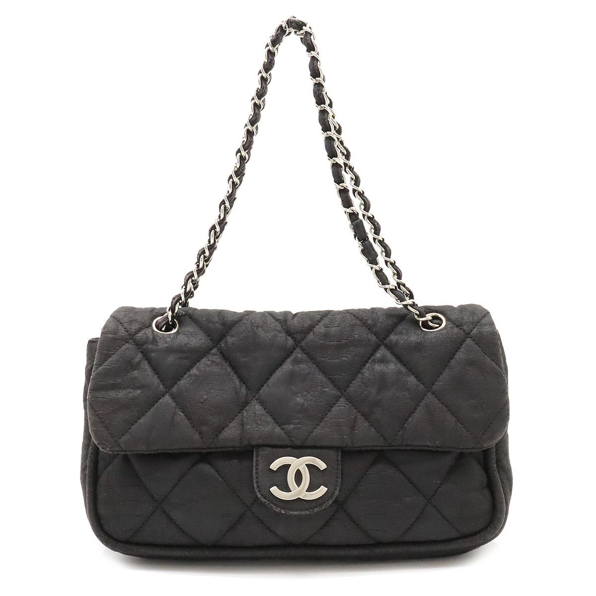 Chanel Chanel Chanel Matelasse Coco Mark Nylon Chain Shoulder Bag A39078 Canvas Crossbody Bag A39078 Size ONE SIZE - 1 Thumbnail