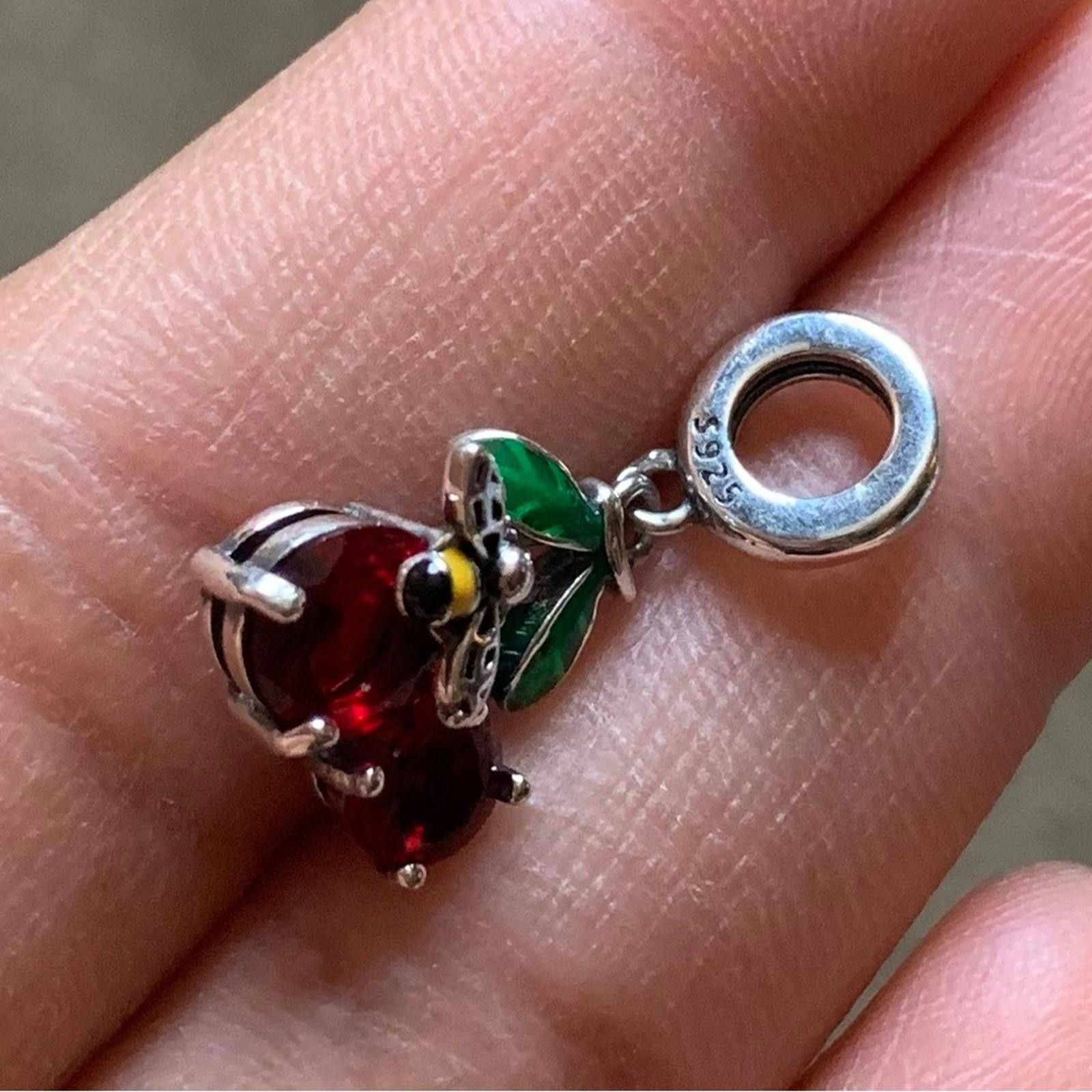 Other NWOT Cherry Fruit Crystal Dangle Charm Sterling Silver 925 Size ONE SIZE - 6 Thumbnail