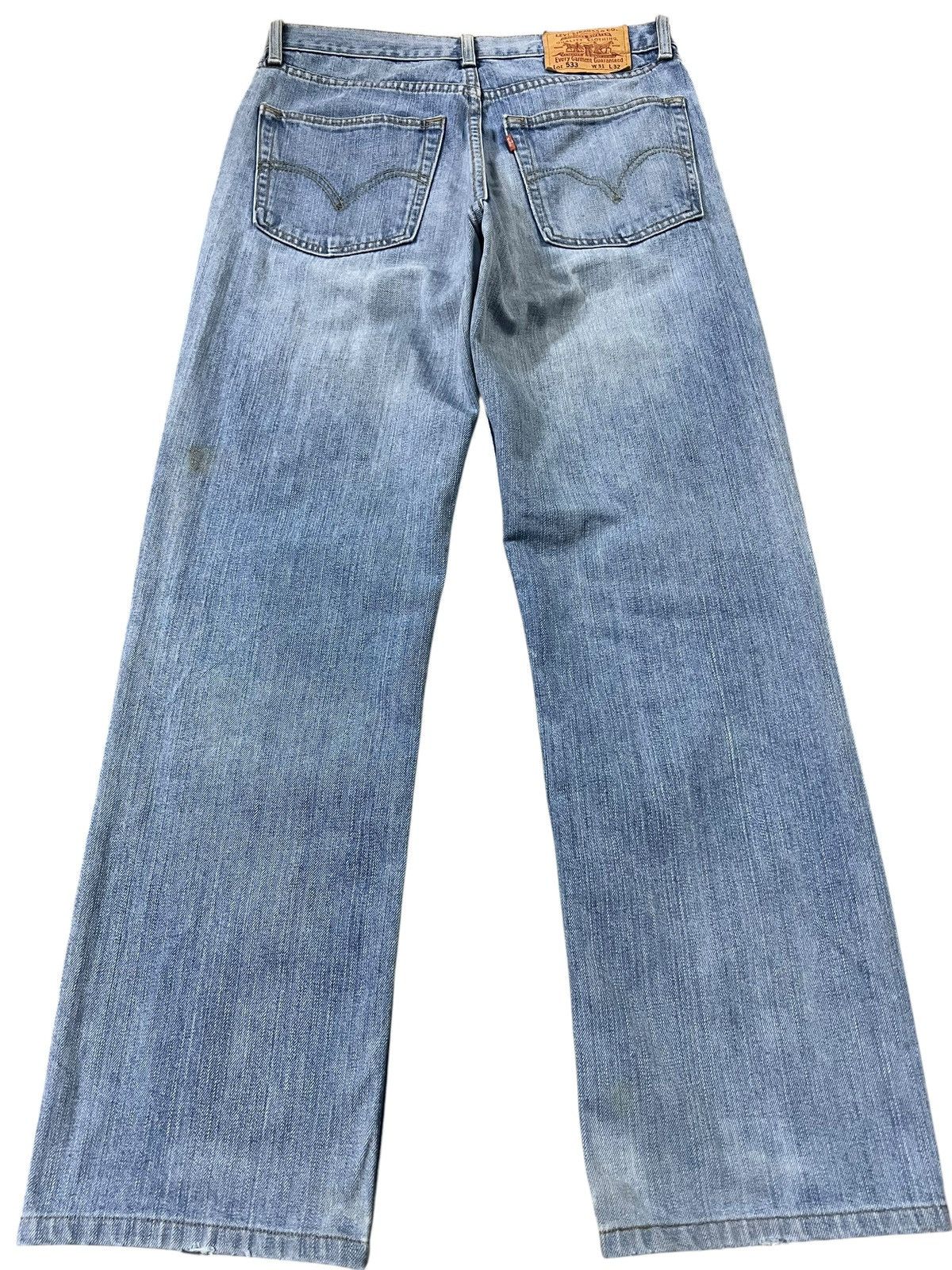 Levi's 💥Vintage Levis 533 Light Wash Distress Jean Size US 30 / EU 46 - 2 Thumbnail