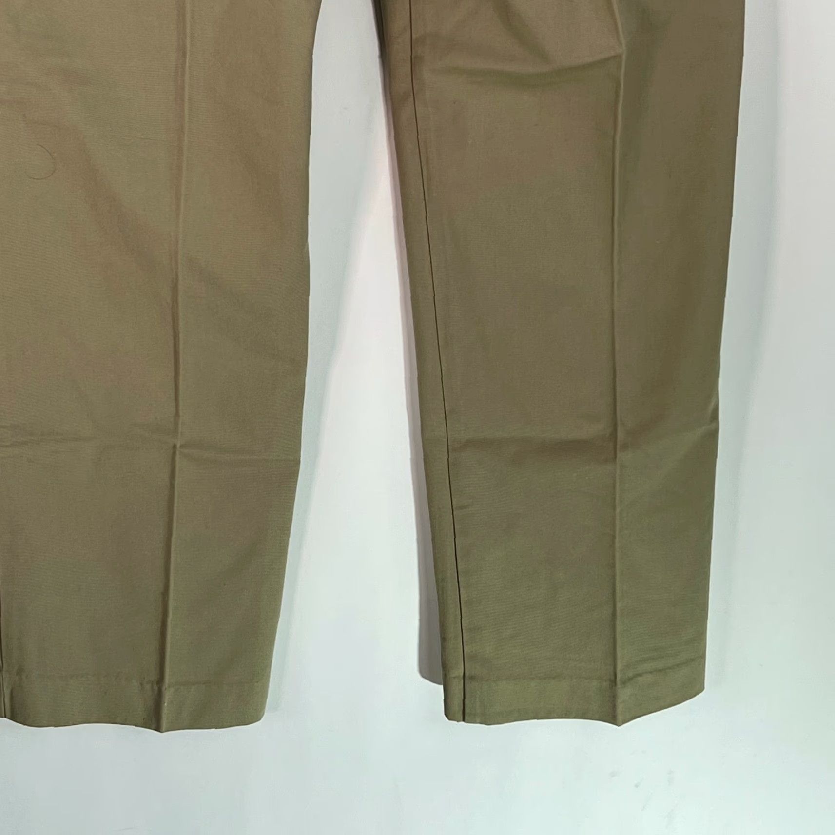 Jantzen Jantzen Sport Womens Flat Front Straight Leg Mid Rise Stretch Tan Pants 34 Size 24" / US 00 / IT 34 - 5 Thumbnail
