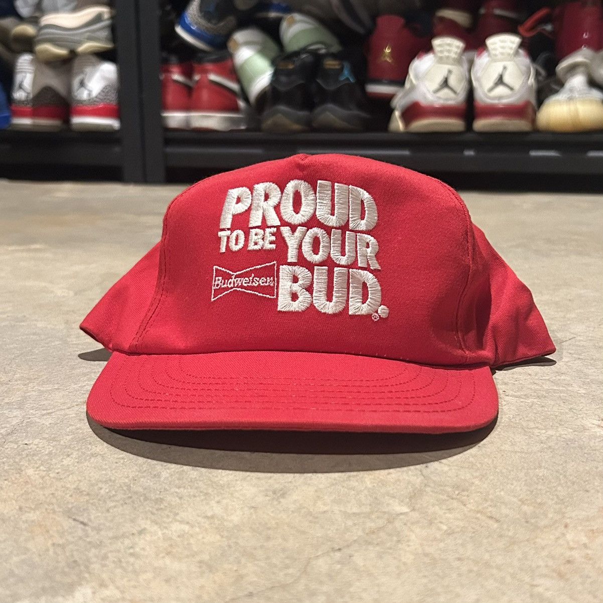 Budweiser × Vintage Crazy Vintage 90s Budweiser Proud To Be Your Bud Hat Size ONE SIZE - 1 Thumbnail