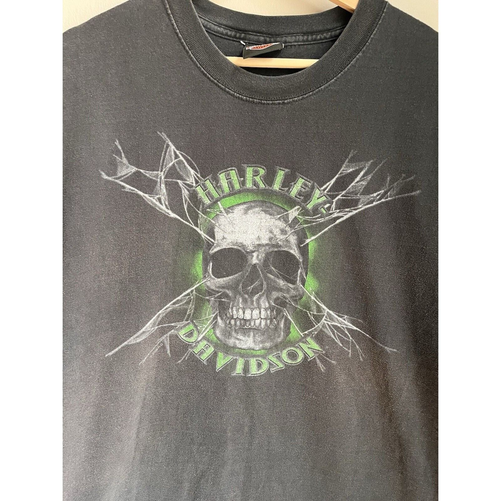 Harley Davidson VINTAGE STYLE HARLEY DAVIDSON BLACK T SHIRT SIZE XXXL Y2K Size US XXL / EU 58 / 5 - 2 Thumbnail