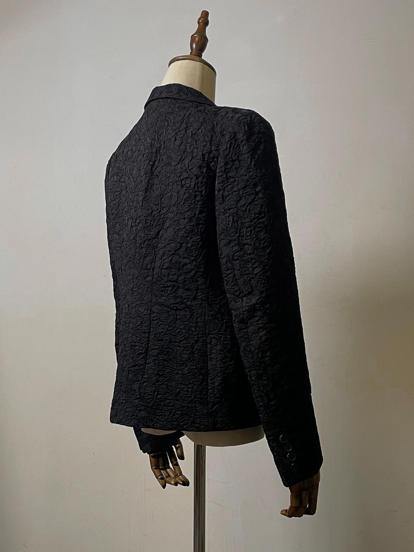 Dries Van Noten Dries Van Noten Subtle Fragrance Jacquard Suit Black Size 40R - 5 Thumbnail