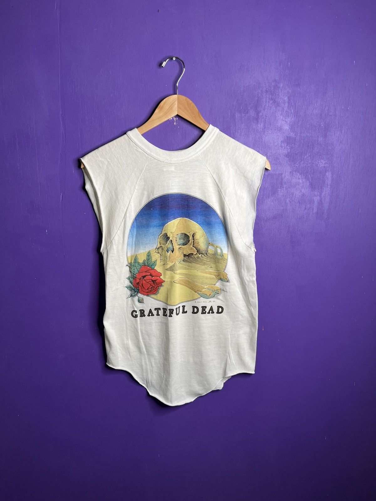 Band Tees × Grateful Dead × Vintage Vintage 1981 Grateful Dead European tour cutoff raglan Size US M / EU 48-50 / 2 - 1 Thumbnail