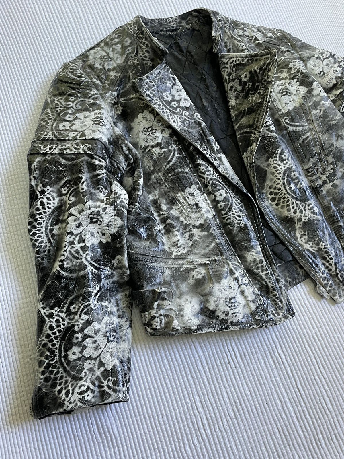 Handmade PERFECT SEXY CAFE RACER MOTO JACKET Size US M / EU 48-50 / 2 - 6 Thumbnail
