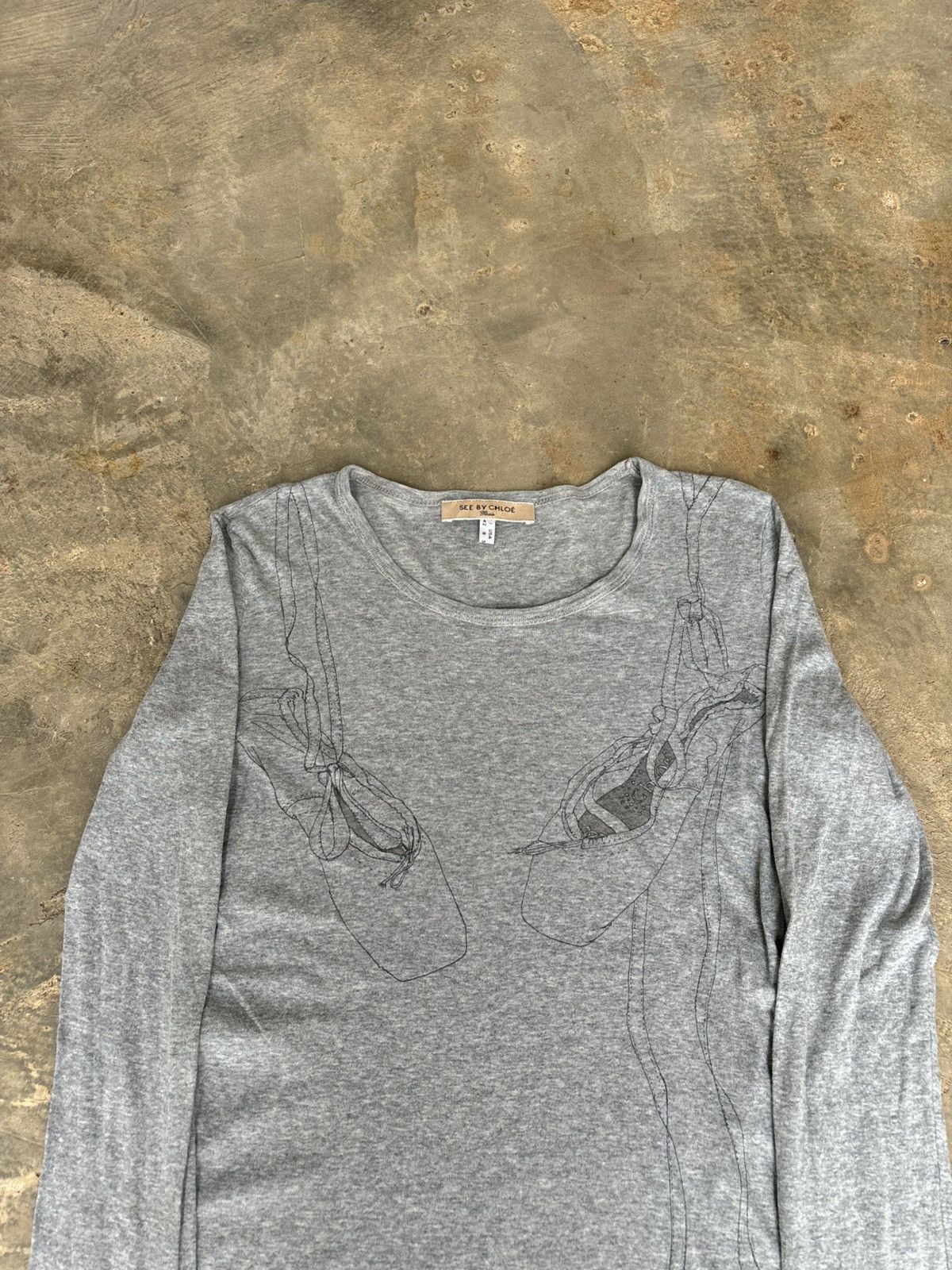Designer × Japanese Brand × See by Chloe See by Chiloe Paris Longsleeve Size M / US 6-8 / IT 42-44 - 2 Thumbnail