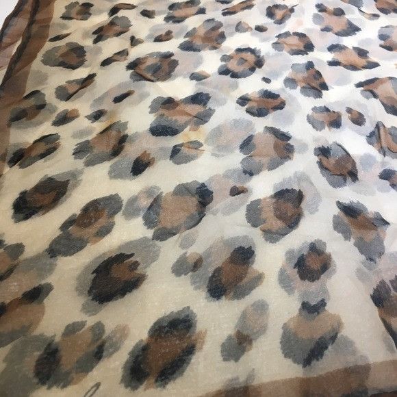 Vintage Vintage Burnel Leopard Animal Print Long Scarf Size ONE SIZE - 5 Thumbnail