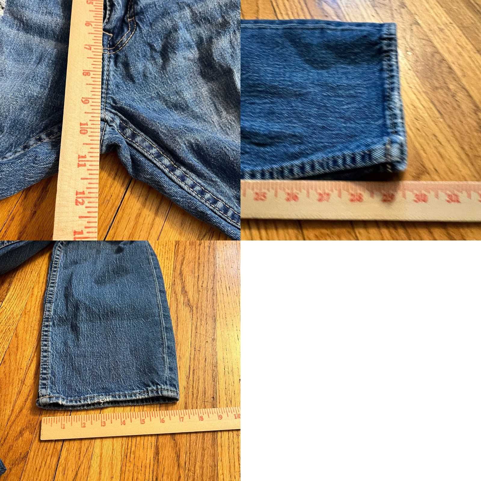 BKE BKE Jeans Mens 32 X30 Jake Straight Blue Denim Buckle Distressed Holes Jeans Mens 32 X30 Blue Buckle Distressed Holes Straight 30in Buckle Holes Mens Size US 32 / EU 48 - 8 Thumbnail