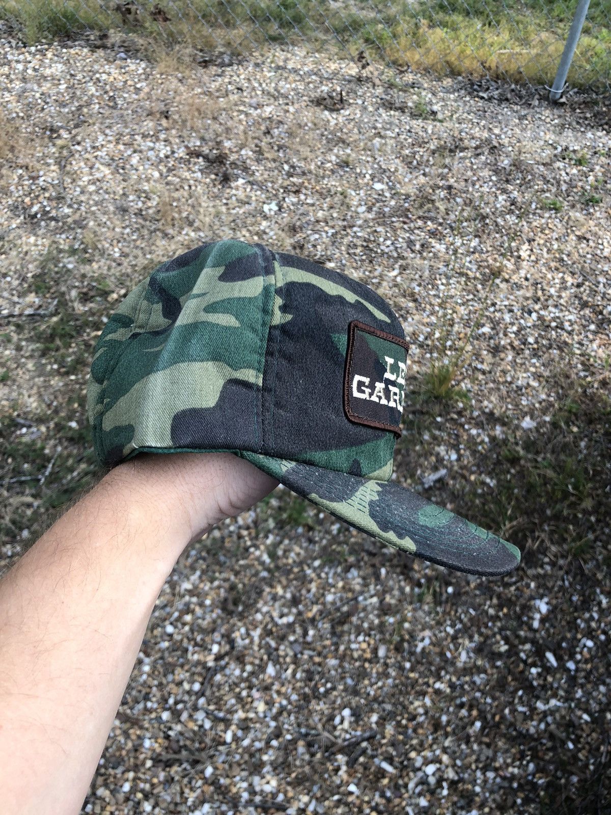 Vintage Vintage Levi Garrett Hat Cap Snap Back Camo Camouflage Patch Size ONE SIZE - 4 Thumbnail
