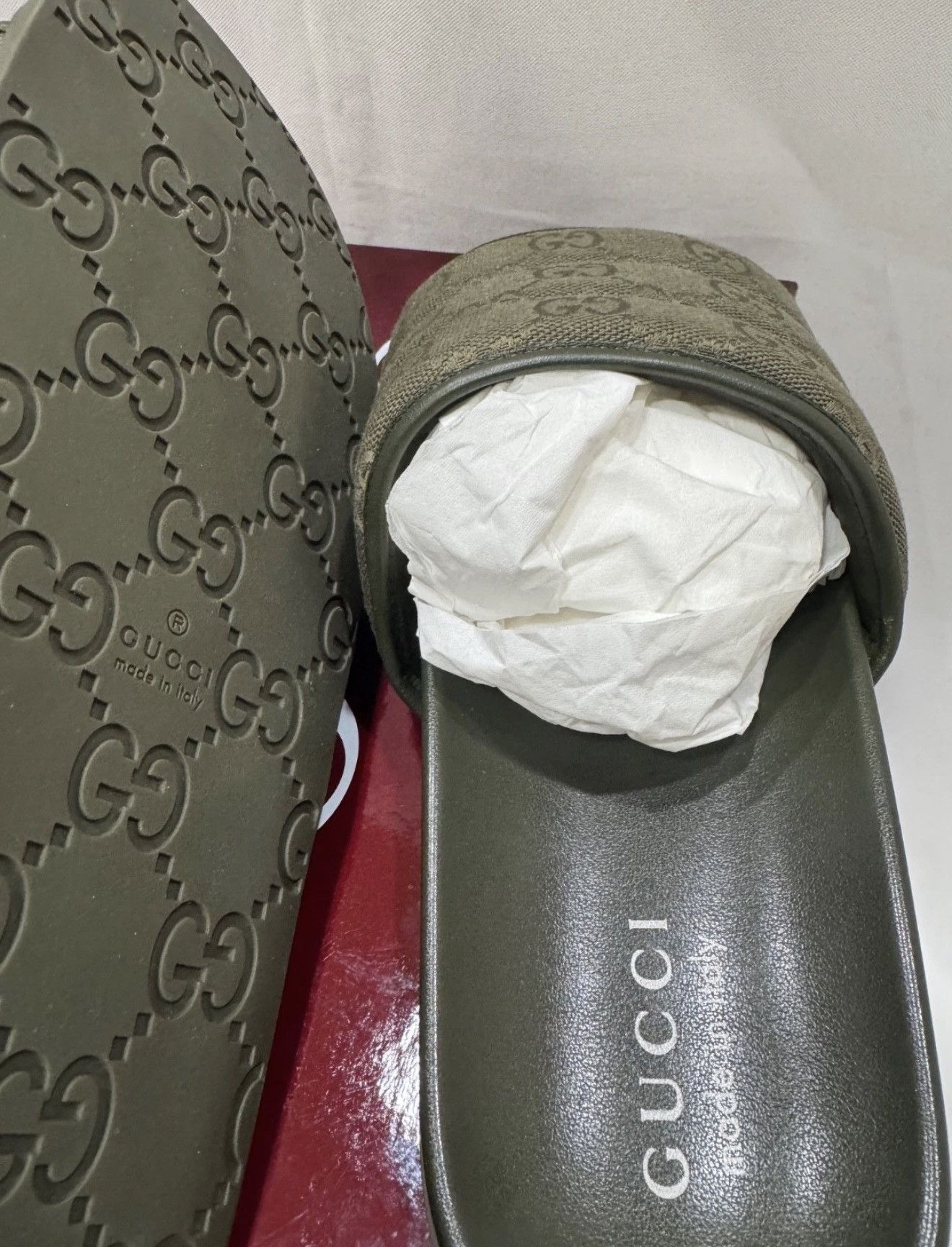 Gucci Gucci GG Canvas Slide Sandals 900$ NEW Size US 8.5 / EU 41-42 - 4 Thumbnail