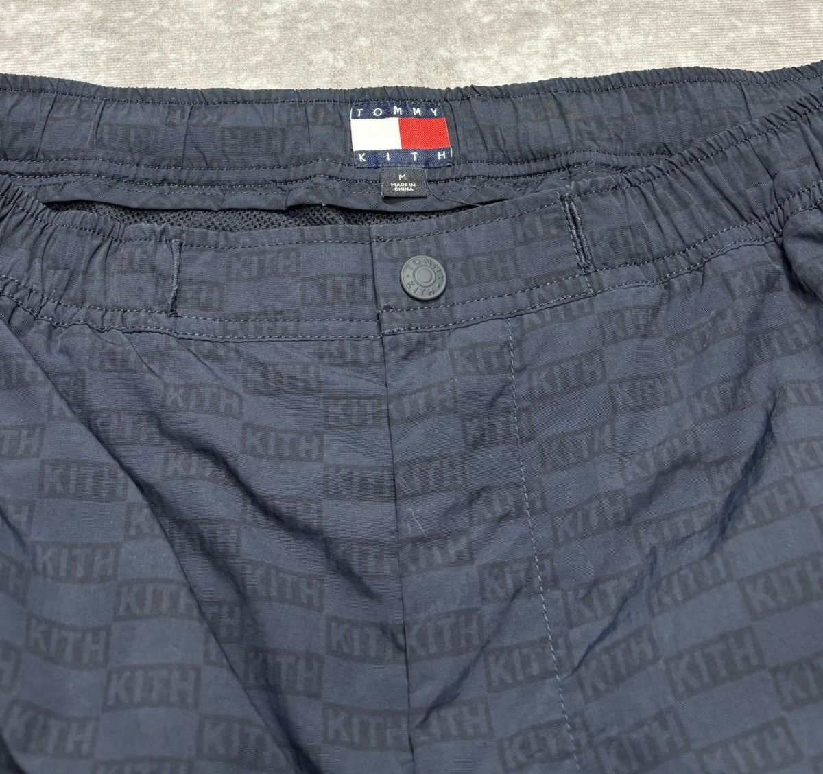 Kith × Tommy Hilfiger Kith x Tommy Hilfiger Monogram Track Pants (Navy) Size US 30 / EU 46 - 2 Thumbnail