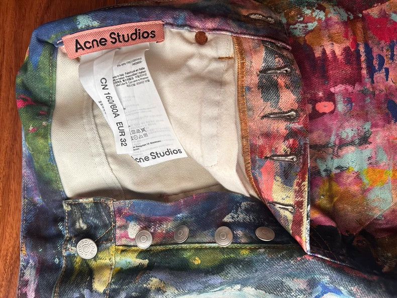 Acne Studios acne studios size：32Colored oil painting jeans 2506-Nextarr Size 22" - 8 Thumbnail