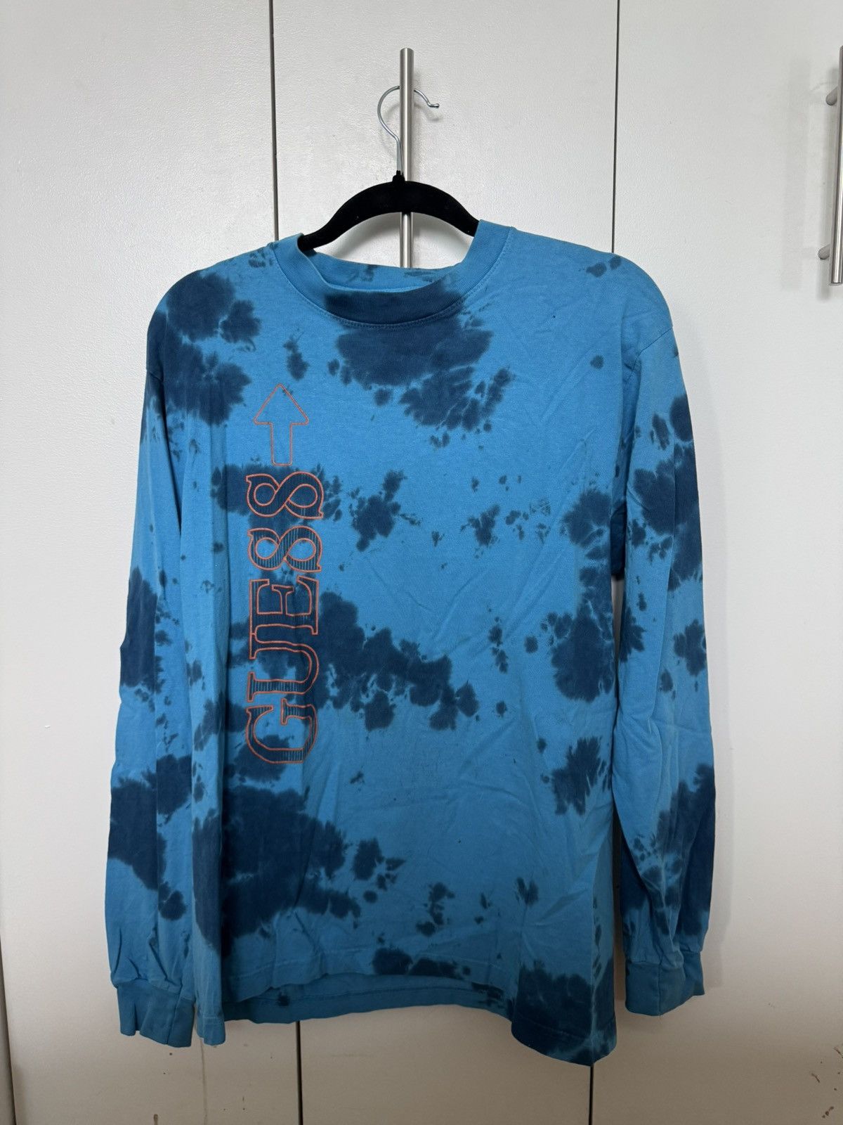 Guess Guess x 88 RISING blue tie-dye long sleeve shirt Size US M / EU 48-50 / 2 - 1 Thumbnail