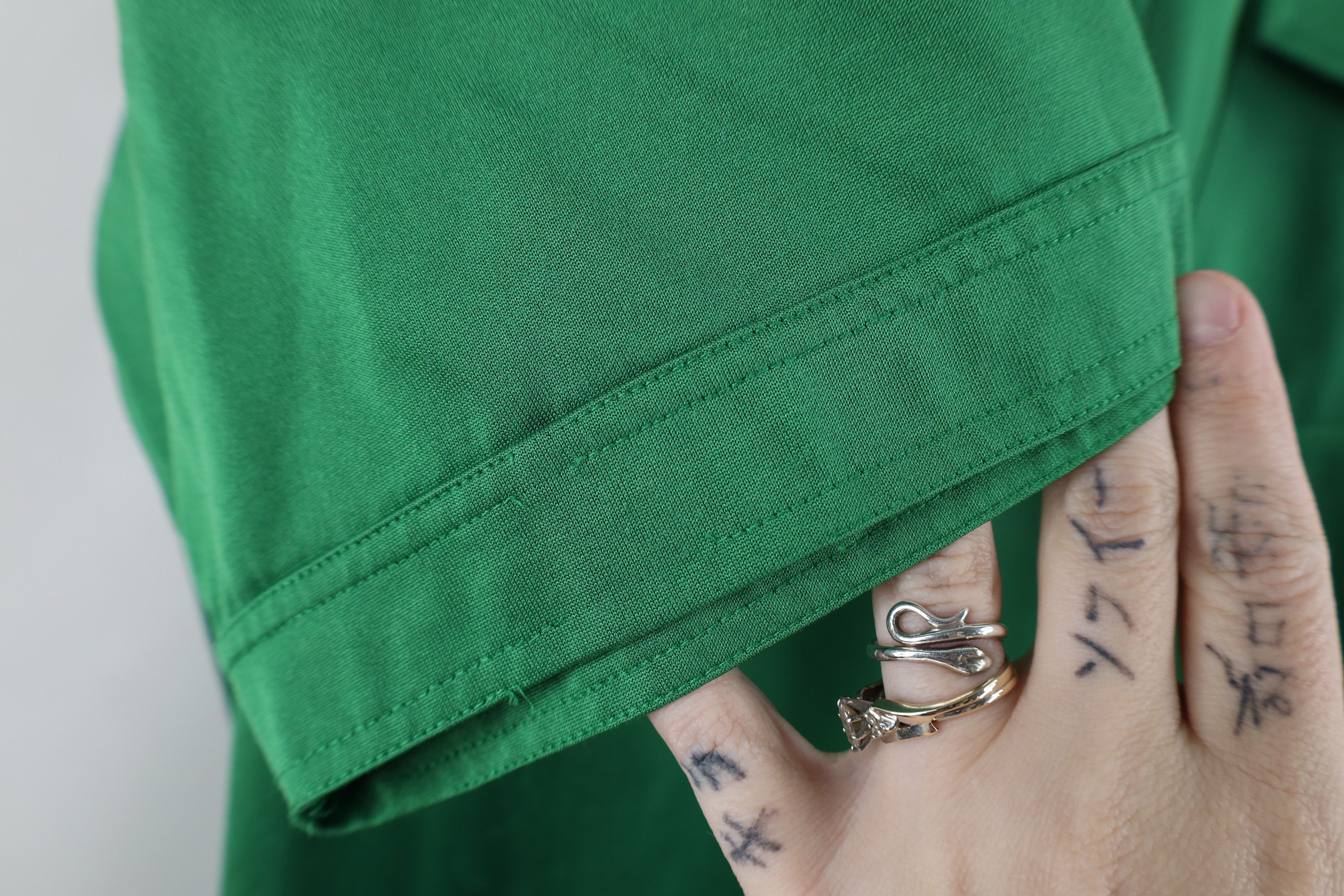 Vintage Vintage 70s Streetwear Collared Polo Shirt Masters Green Size US XL / EU 56 / 4 - 10 Thumbnail
