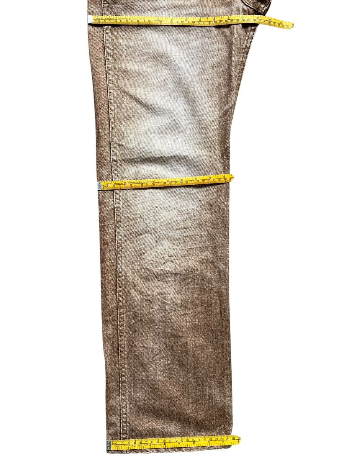 Wrangler Vintage 90s Wrangler Faded Brown Straight Denim Jeans 33x31 Size US 33 - 14 Thumbnail