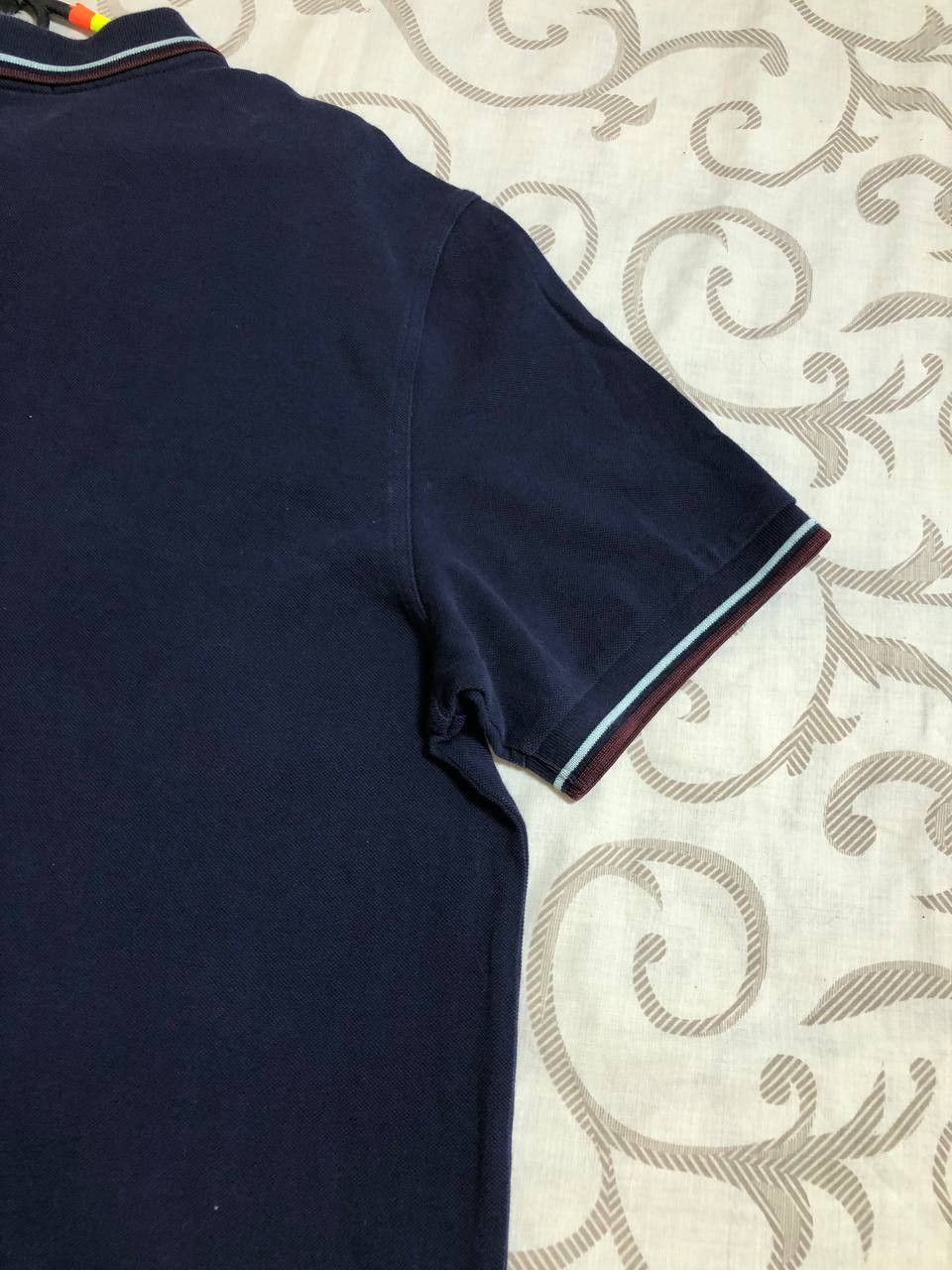 Fred Perry Fred Perry Men's Polo Shirt Embroidered Logo Navy Size US XXL / EU 58 / 5 - 8 Thumbnail