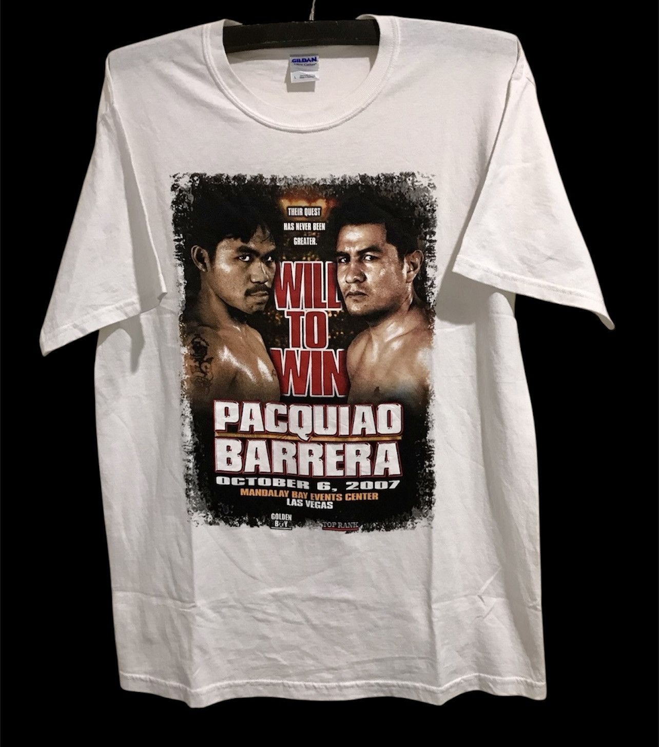 Rap Tees × Vintage Vintage Y2K Will to win Manny Pacquiao Barrera Promo Tee Size US L / EU 52-54 / 3 - 1 Thumbnail