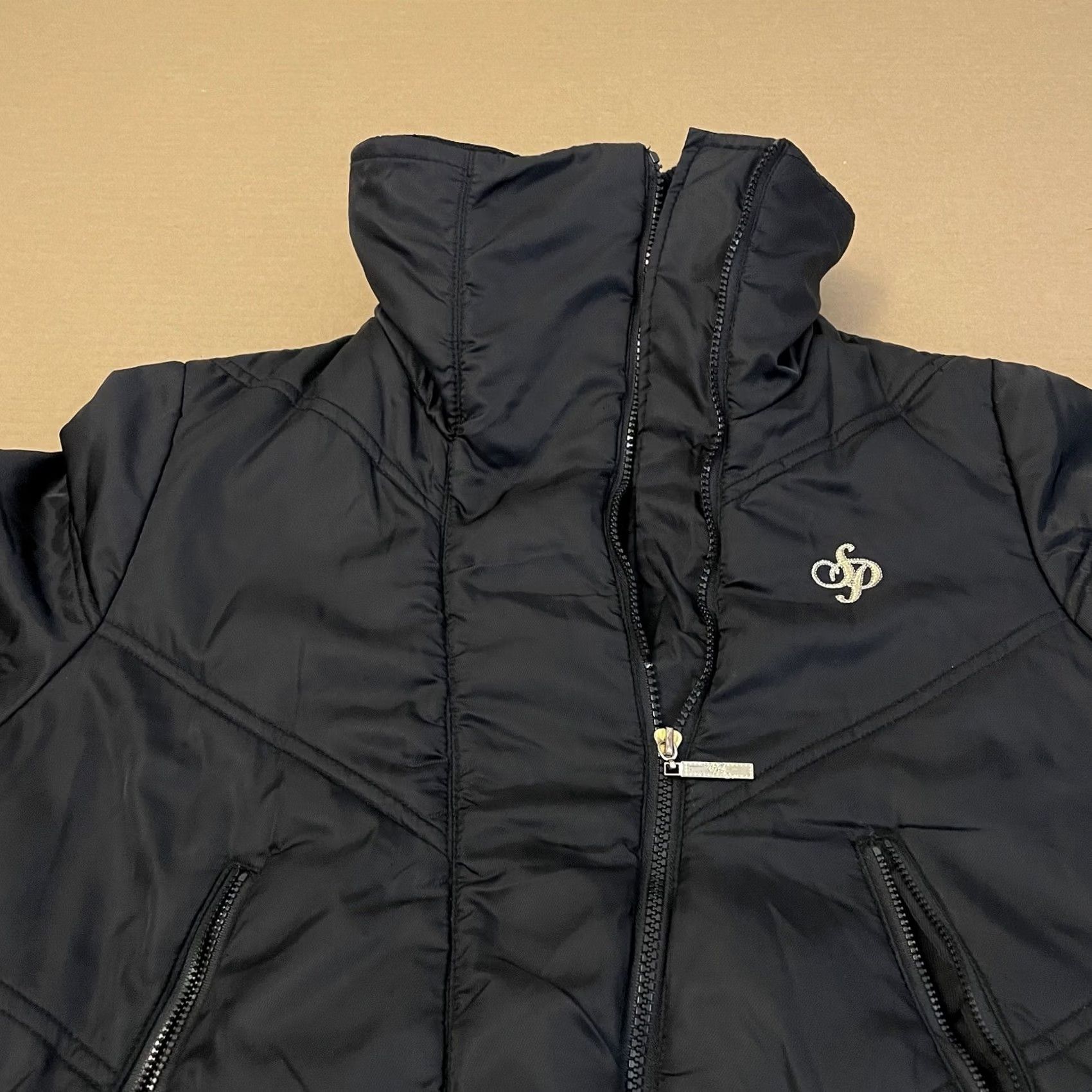 Southpole VINTAGE South Pole Jacket Womens XL Black Quilted Zipper Pockets READ READ Size XL / US 12-14 / IT 48-50 - 4 Thumbnail