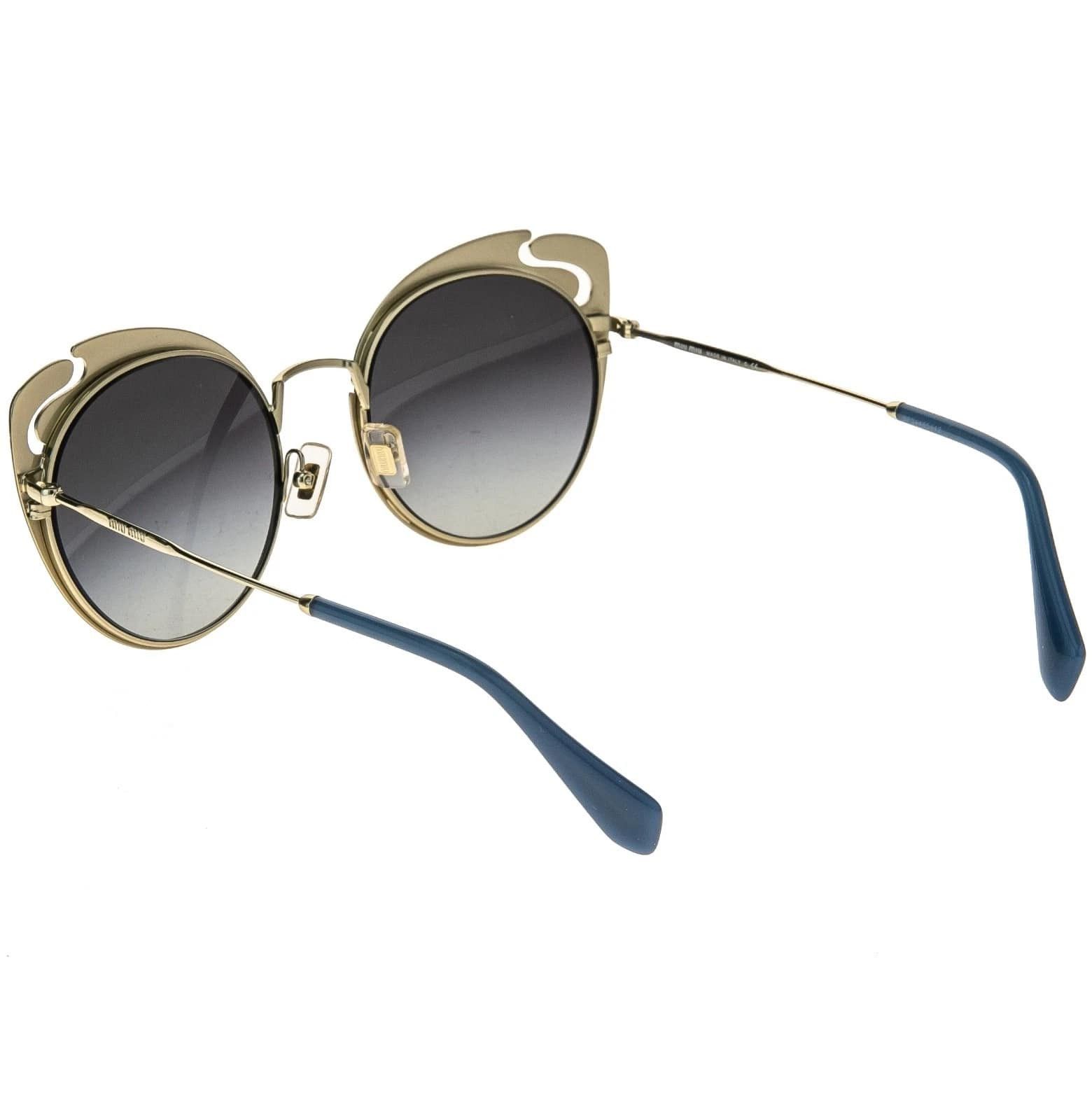 Miu Miu MIU MIU NOIR MU57TS Wave Gold Blue Brown Sunglasses 57T Size ONE SIZE - 7 Thumbnail
